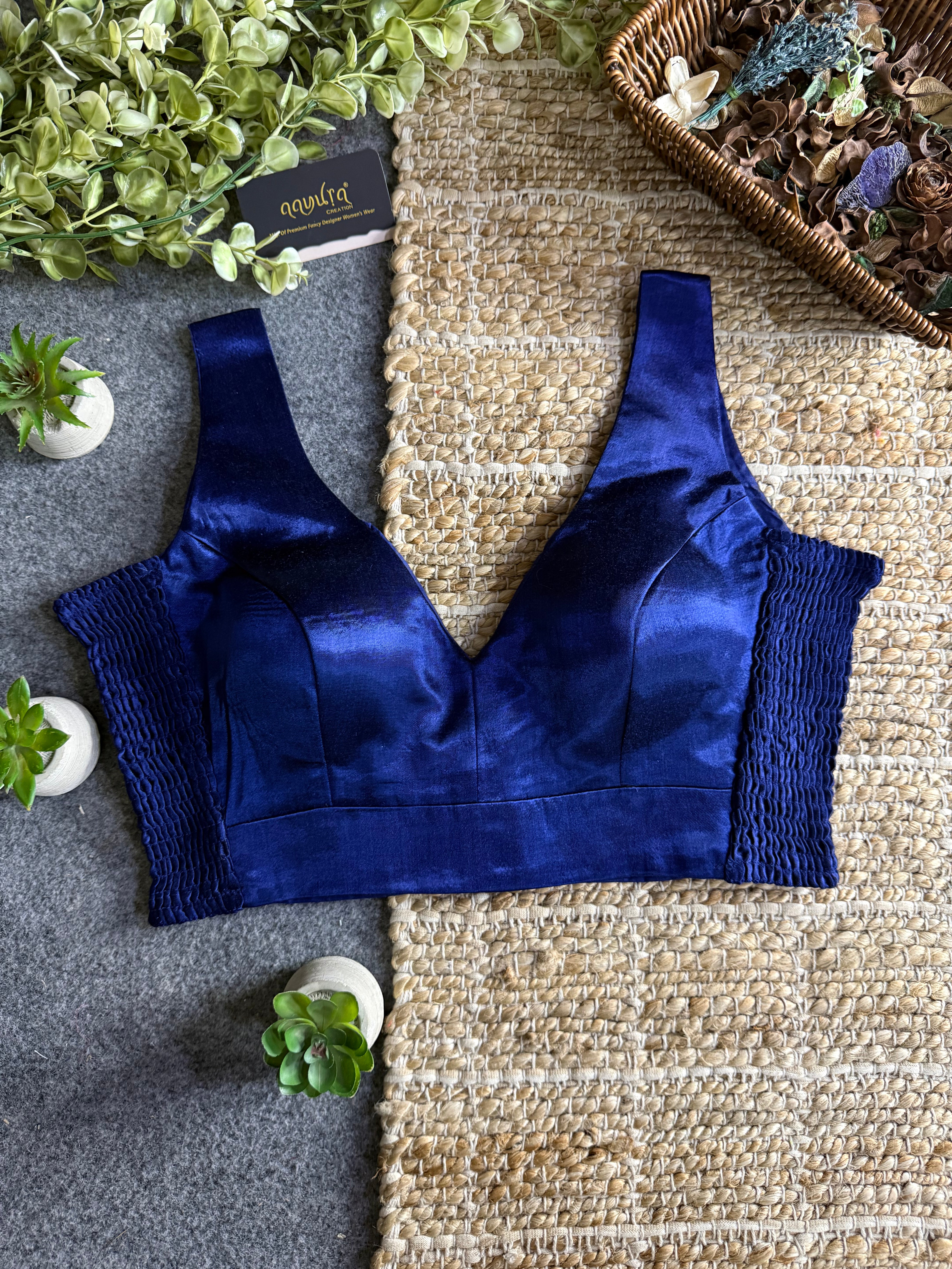 Luxe Gajji Silk Stretch Blouse