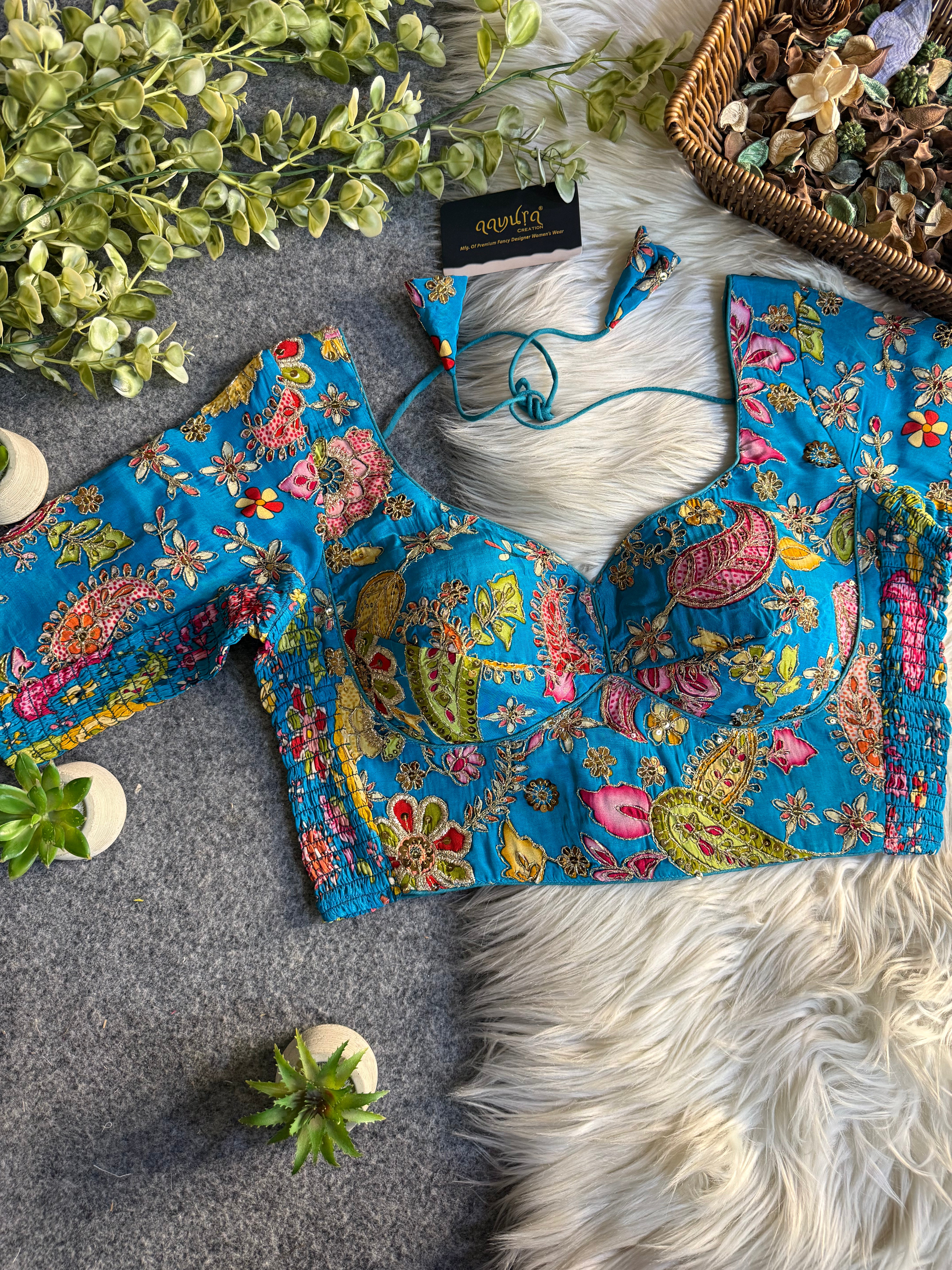 Aaradhya Pure Crepe Streachable Blouse