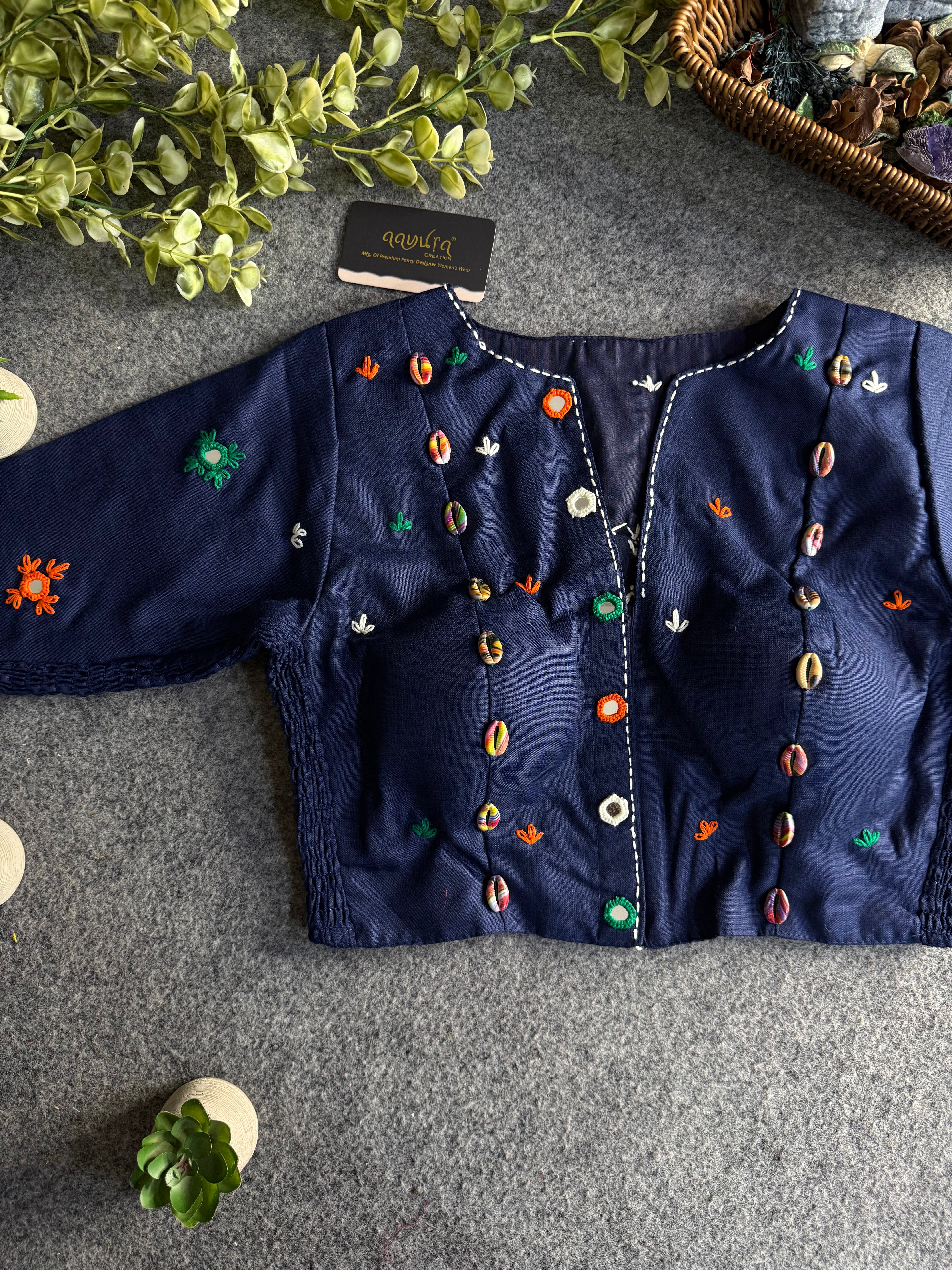 Vanya Pure Cotton Mirror Blouse