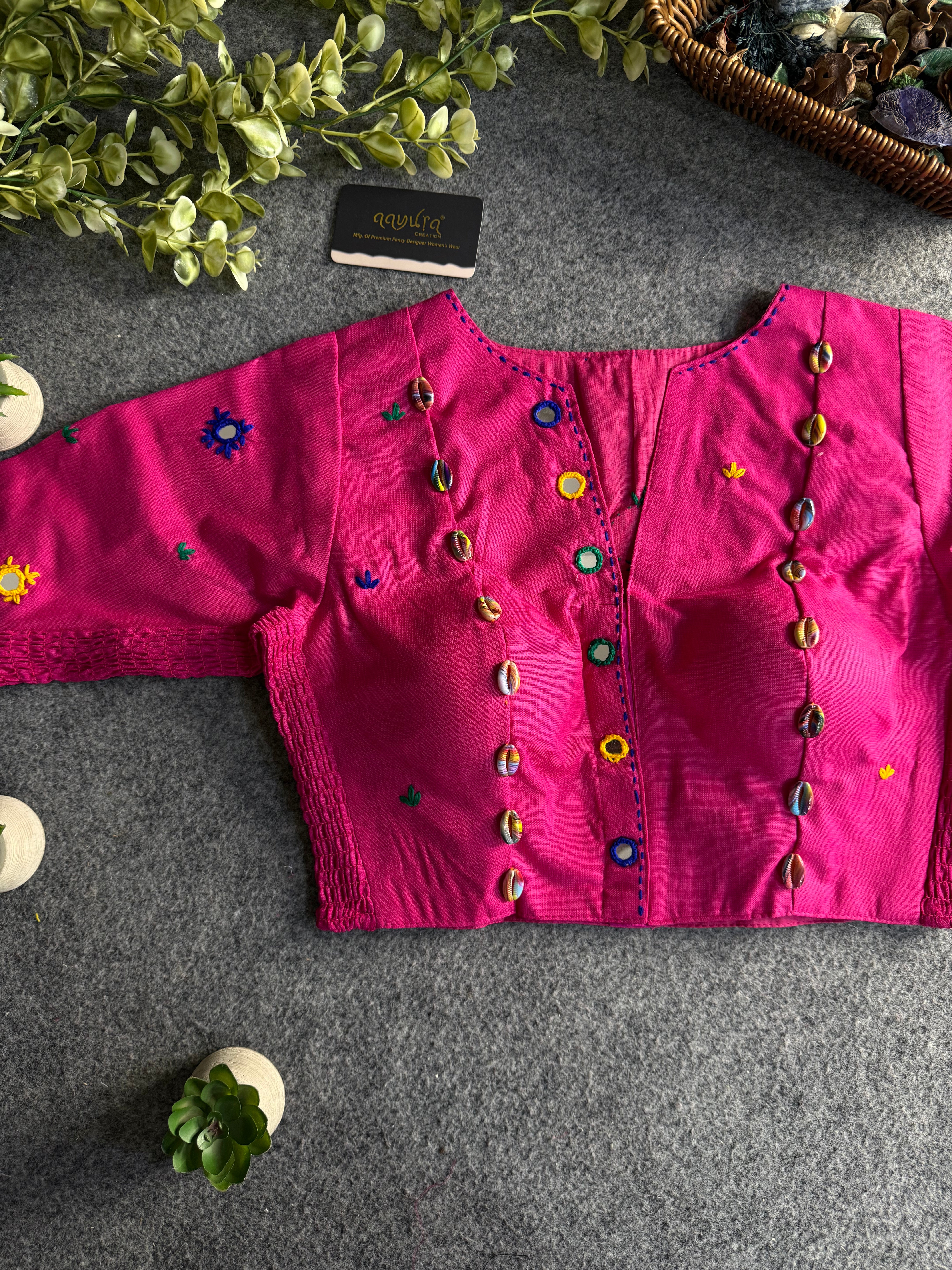 Vanya Pure Cotton Mirror Blouse