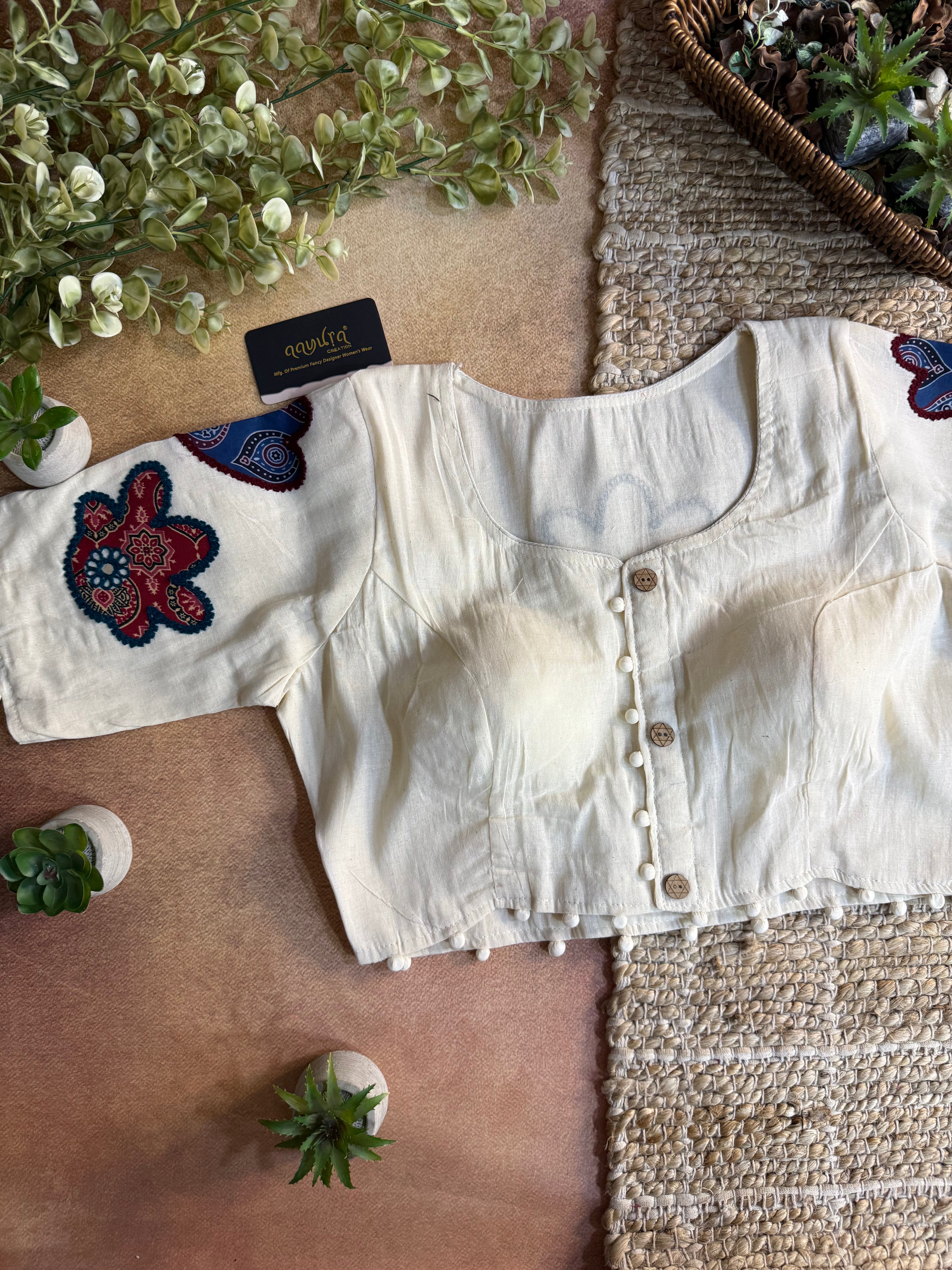 Vasudha Patch Work Blouse