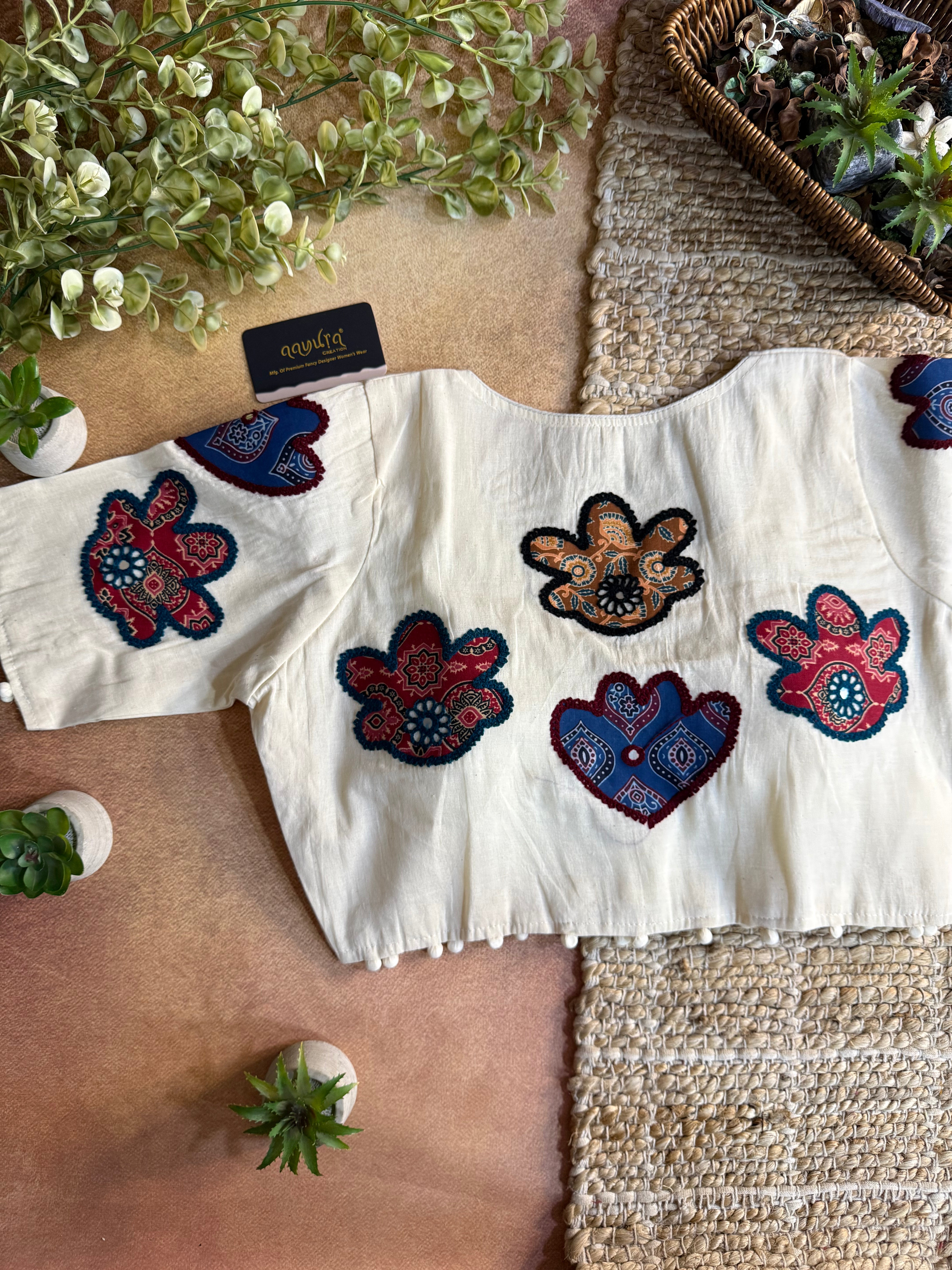 Vasudha Patch Work Blouse