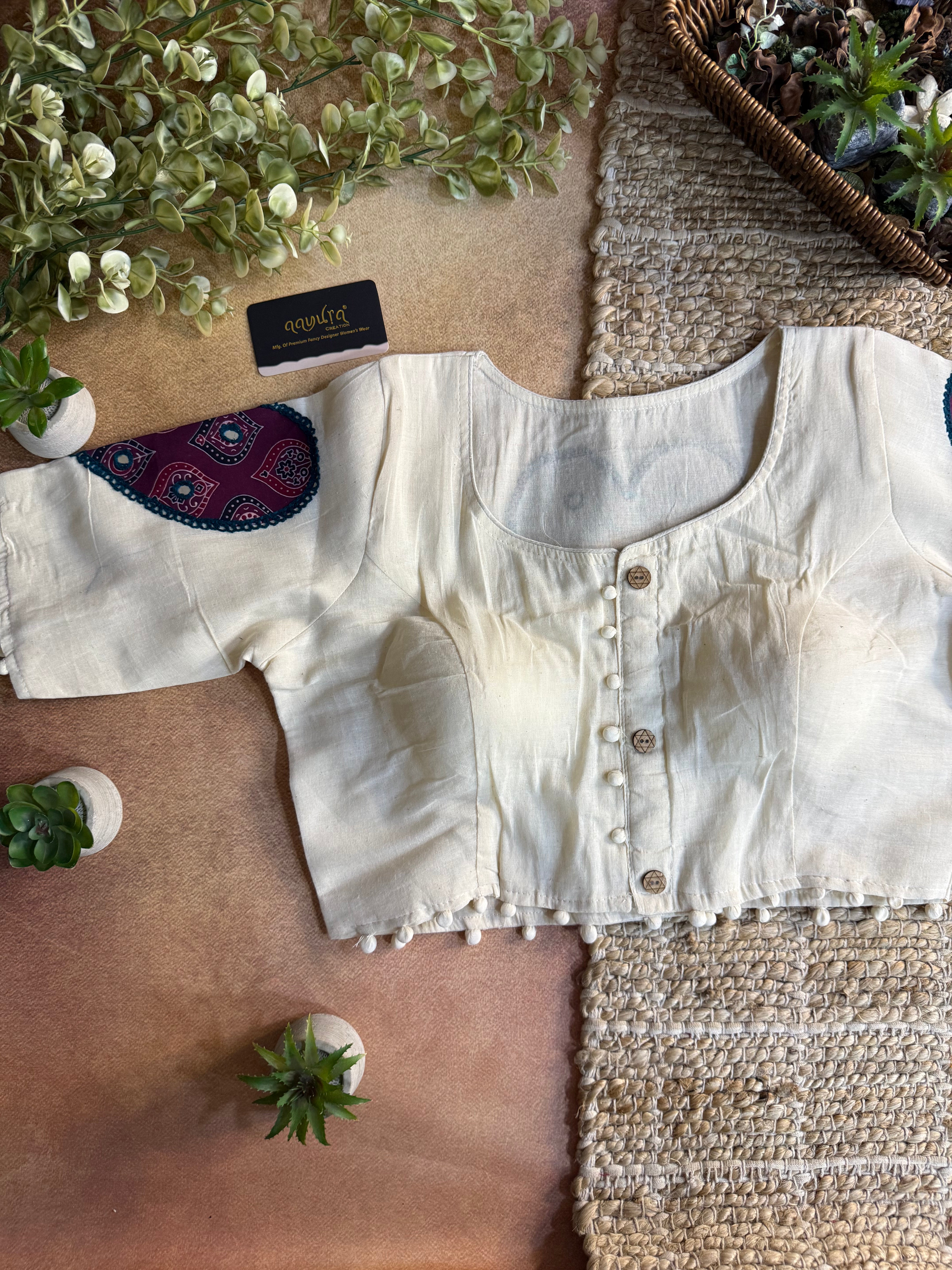 Vasudha Patch Work Blouse