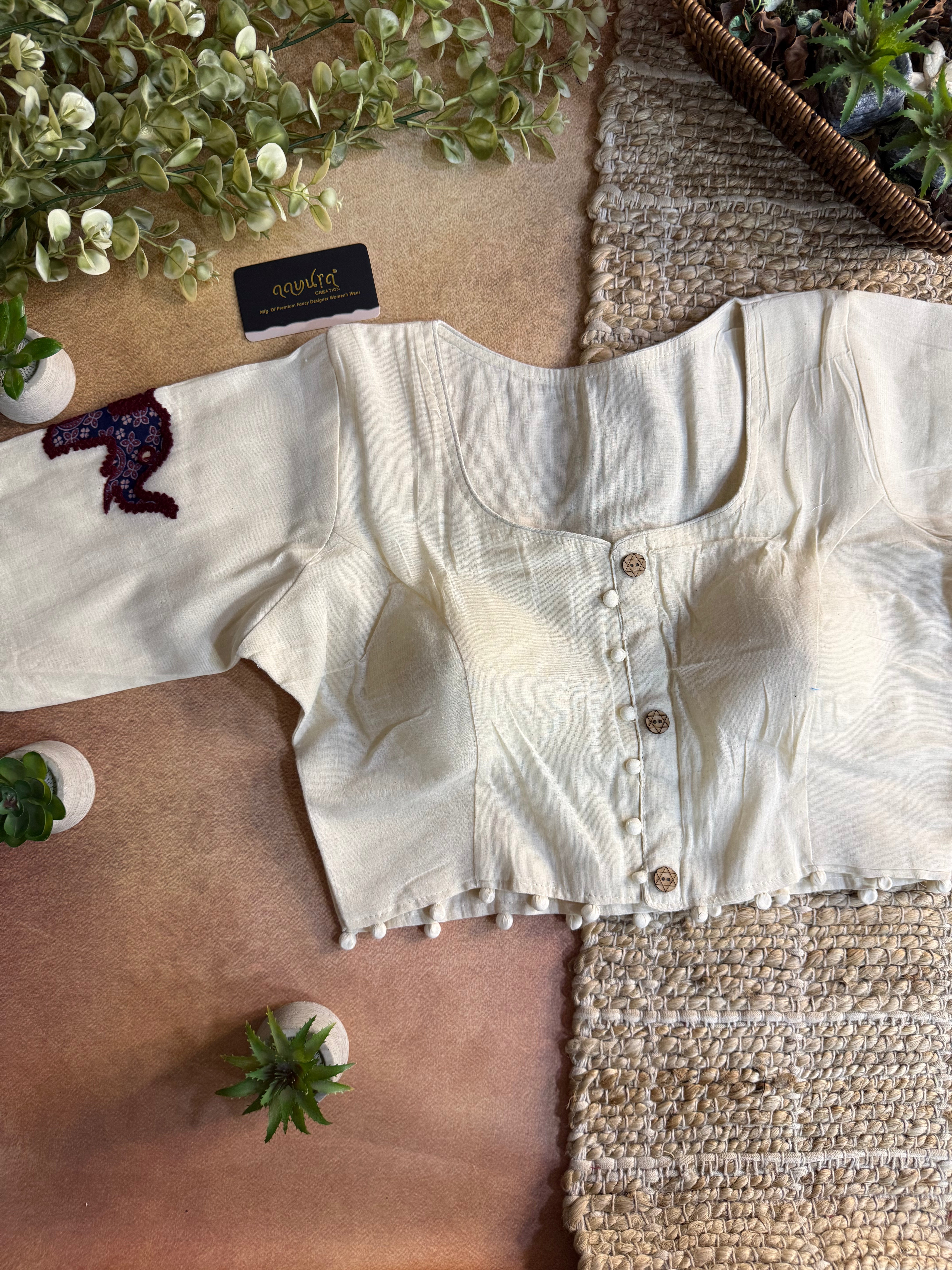Vasudha Patch Work Blouse