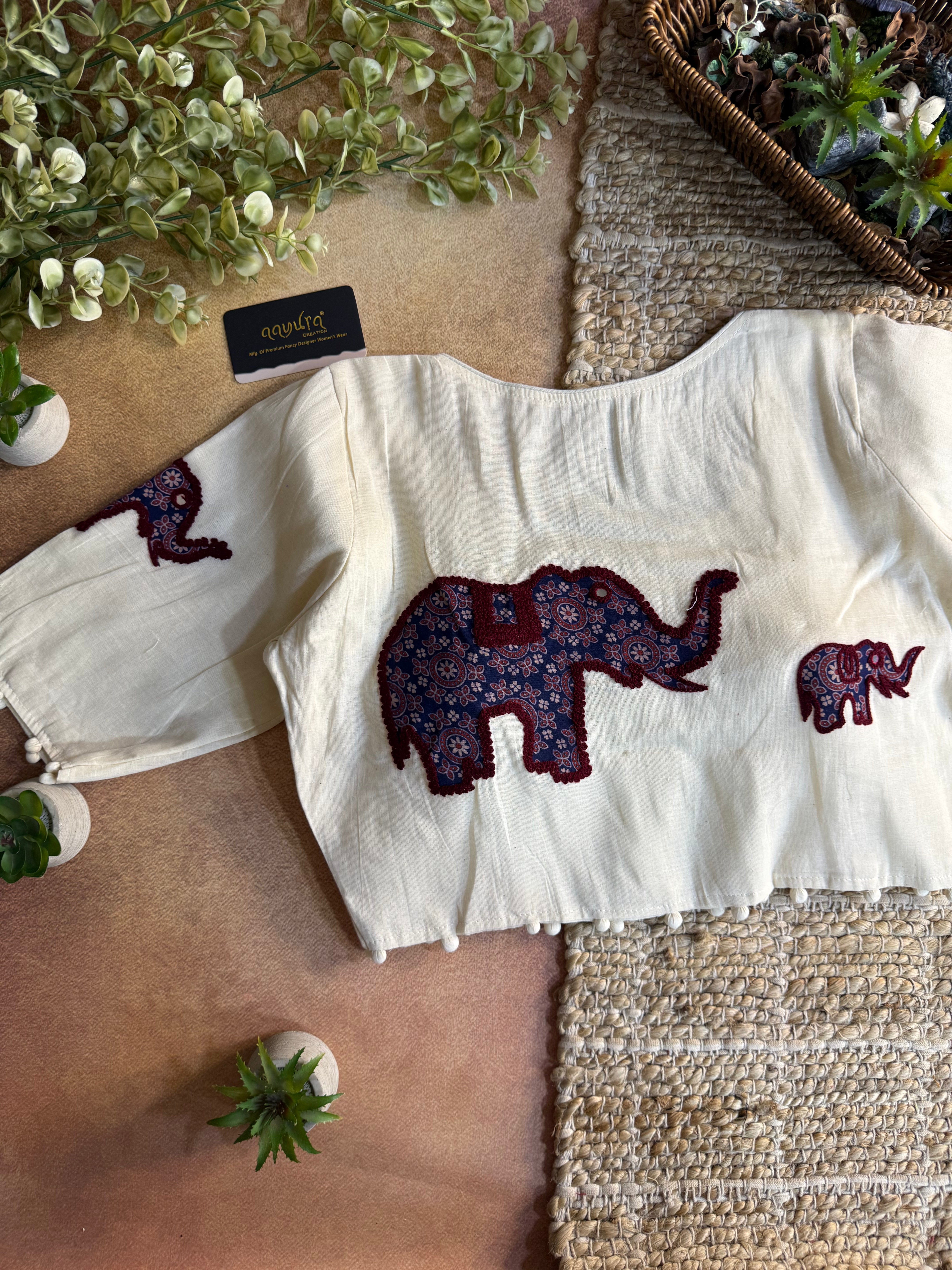 Vasudha Patch Work Blouse