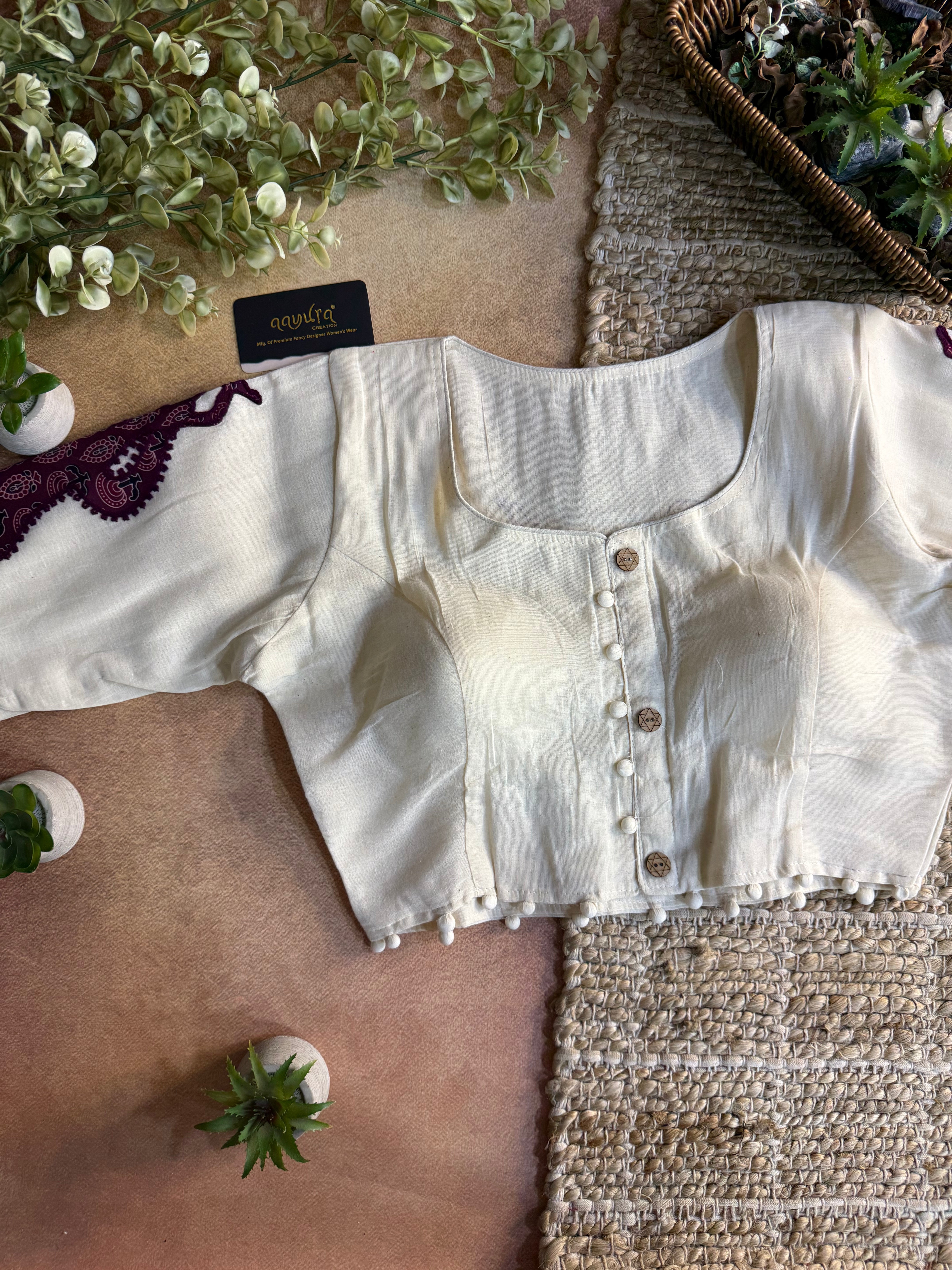 Vasudha Patch Work Blouse