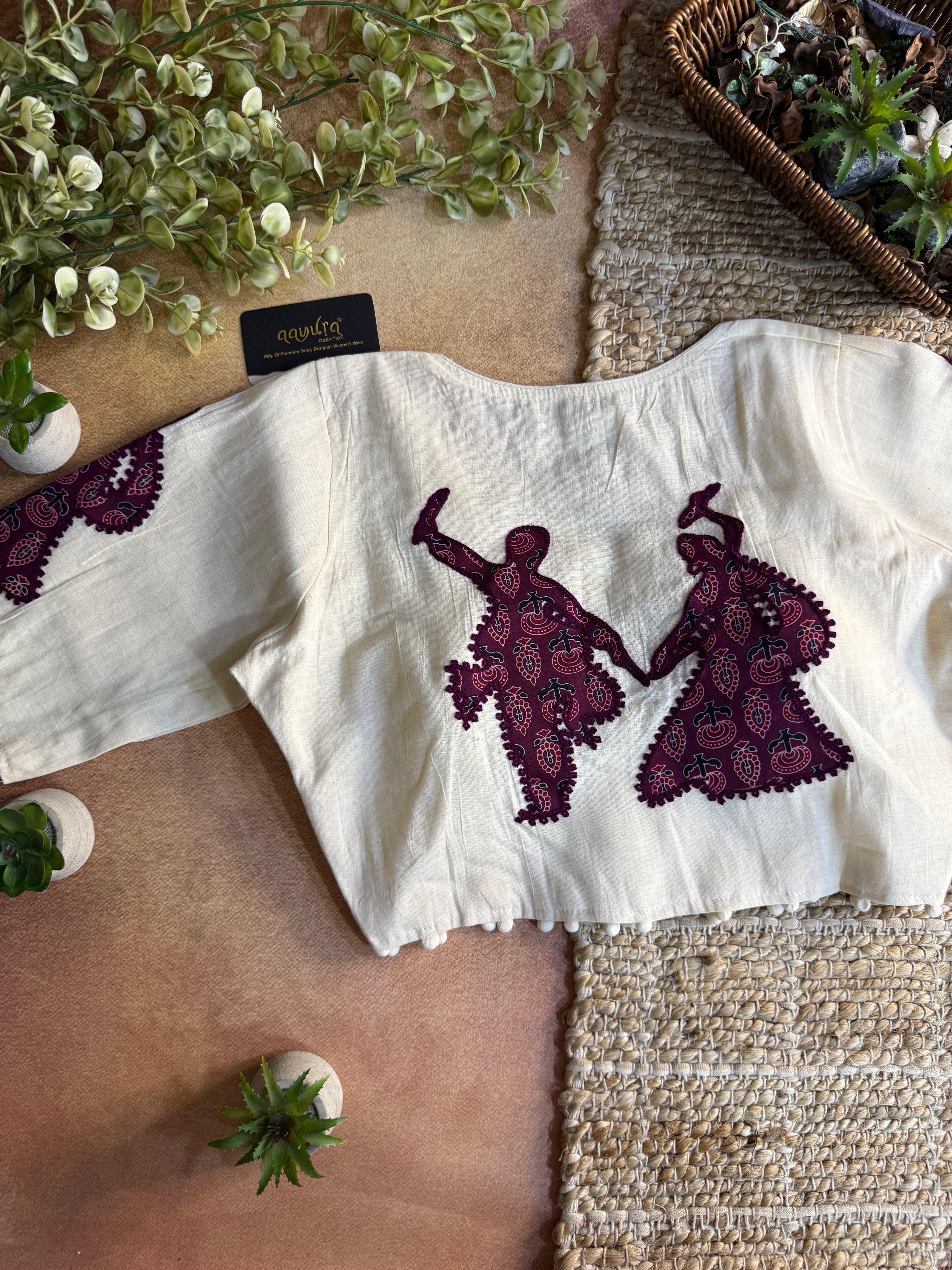 Vasudha Patch Work Blouse
