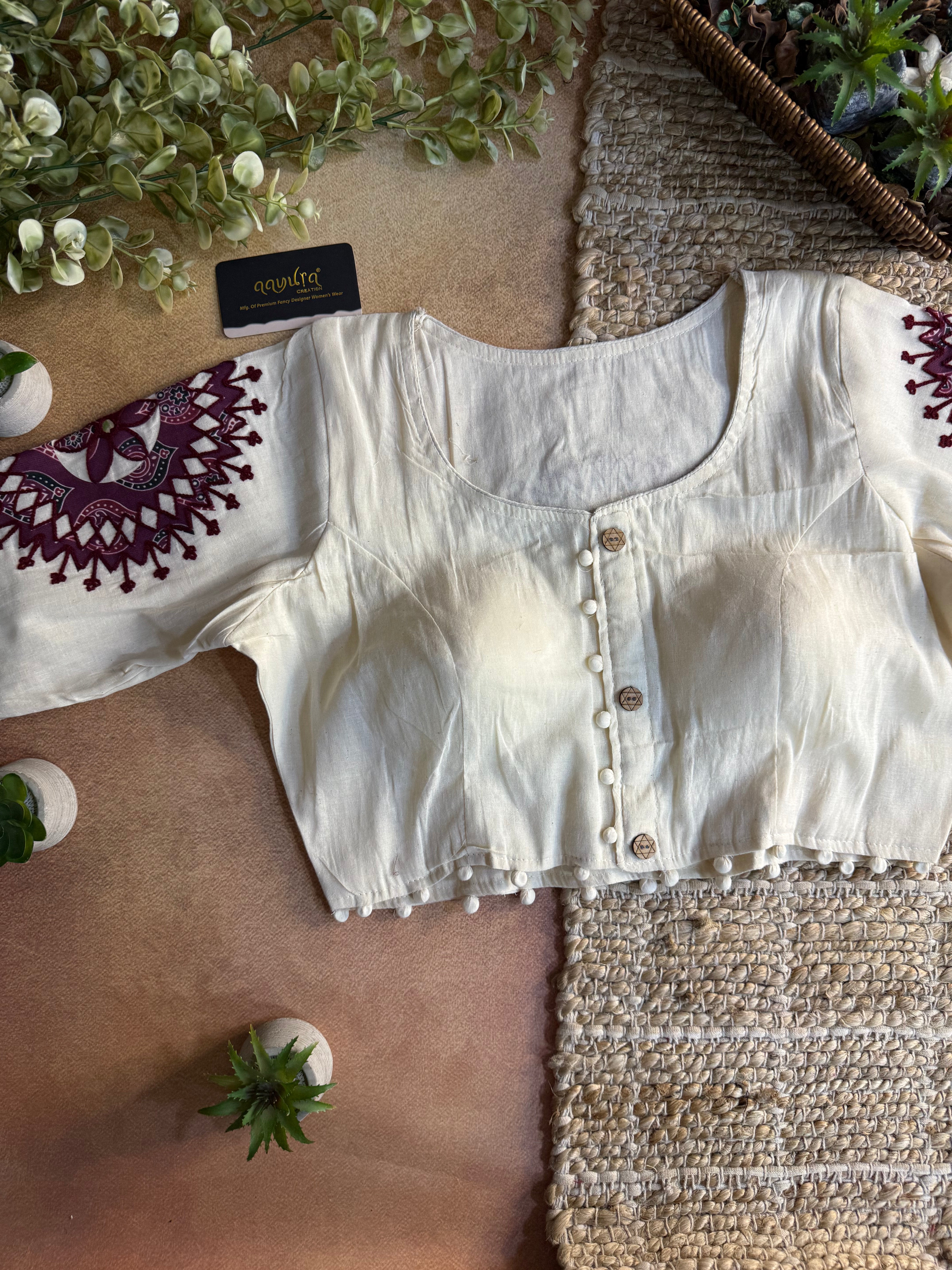 Vasudha Patch Work Blouse