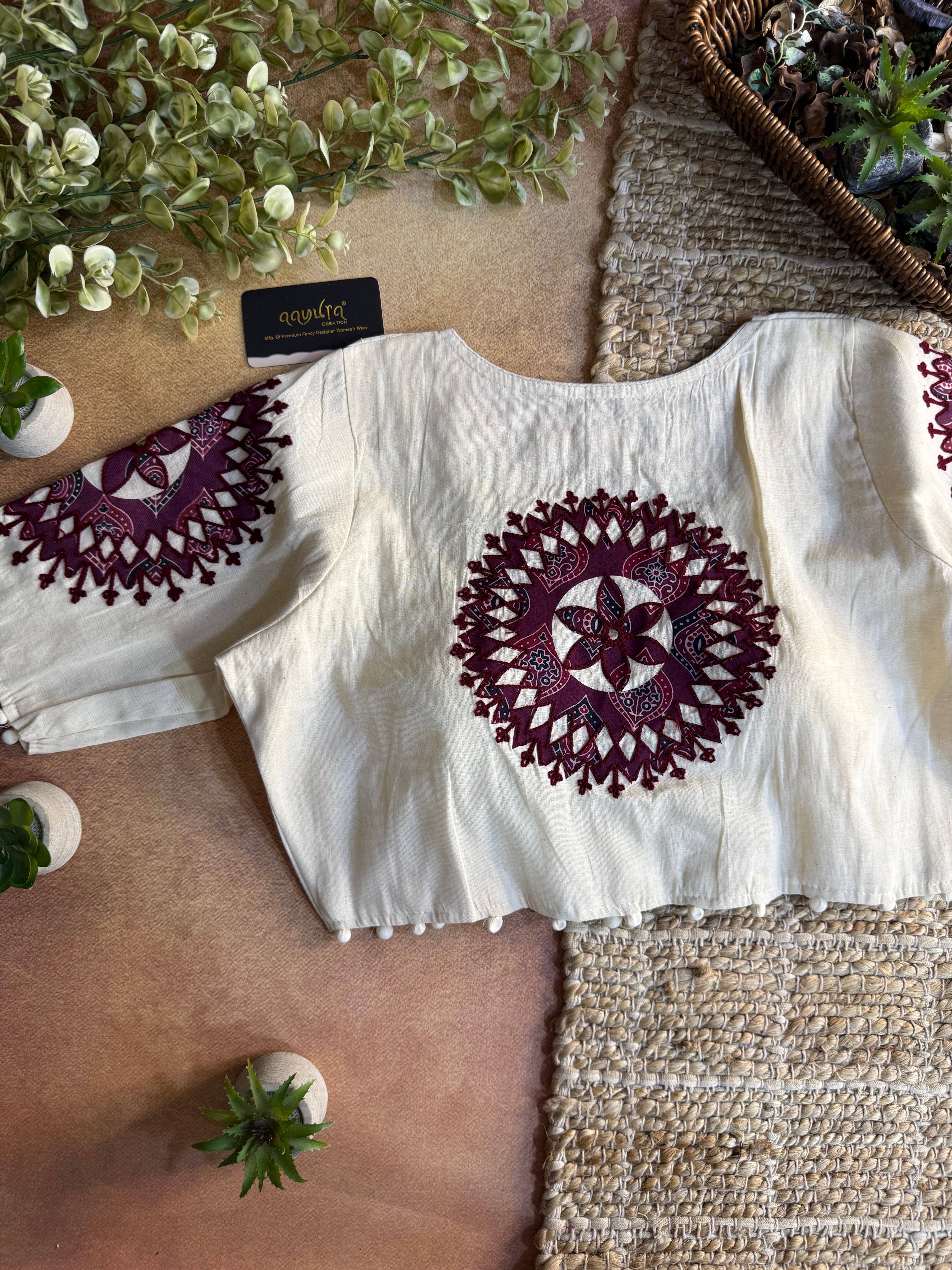 Vasudha Patch Work Blouse