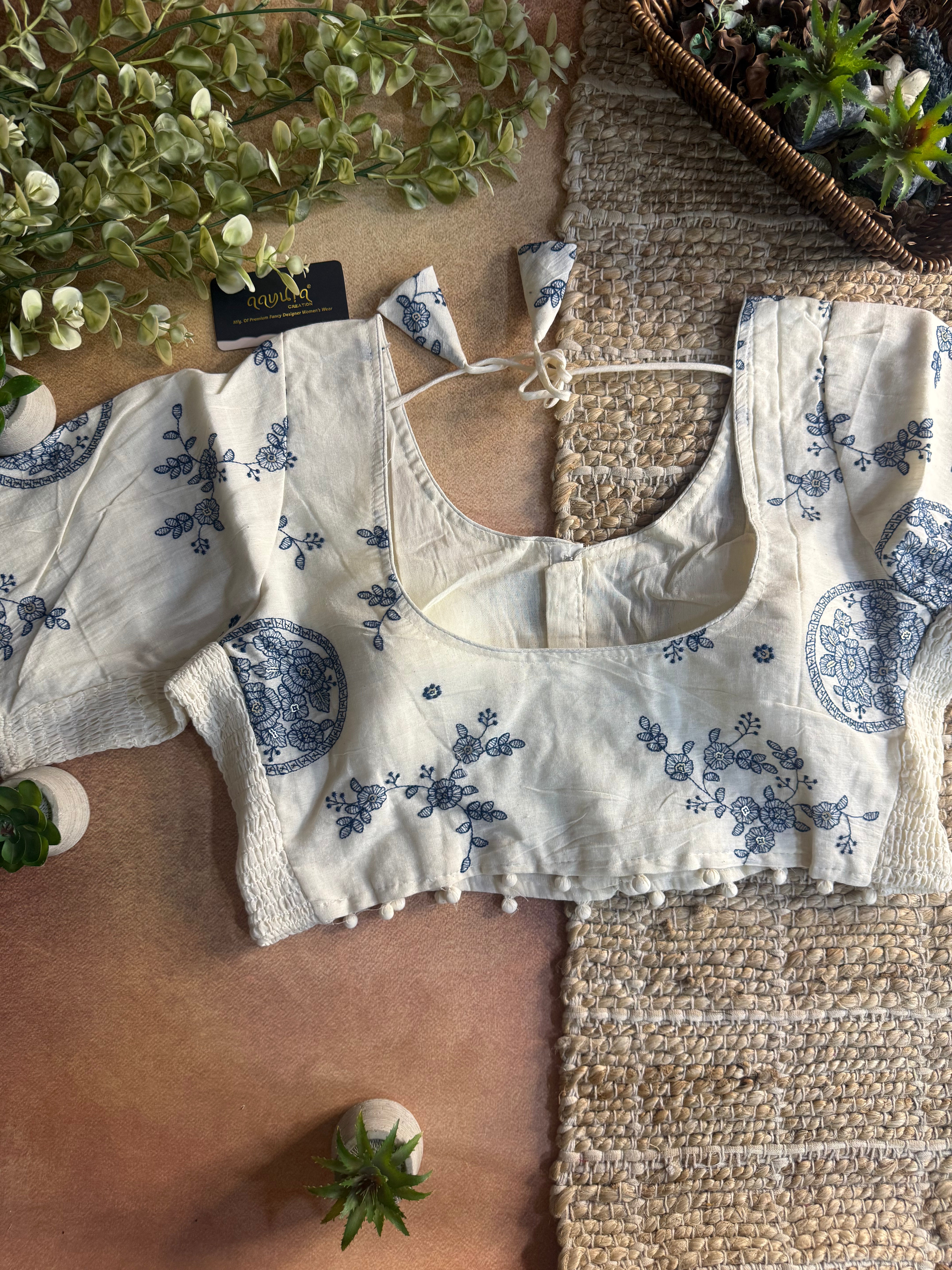 Ira Off-White Classic Blouse