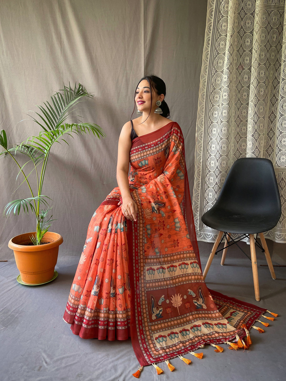 Imperial Pure Malai Cotton Saree
