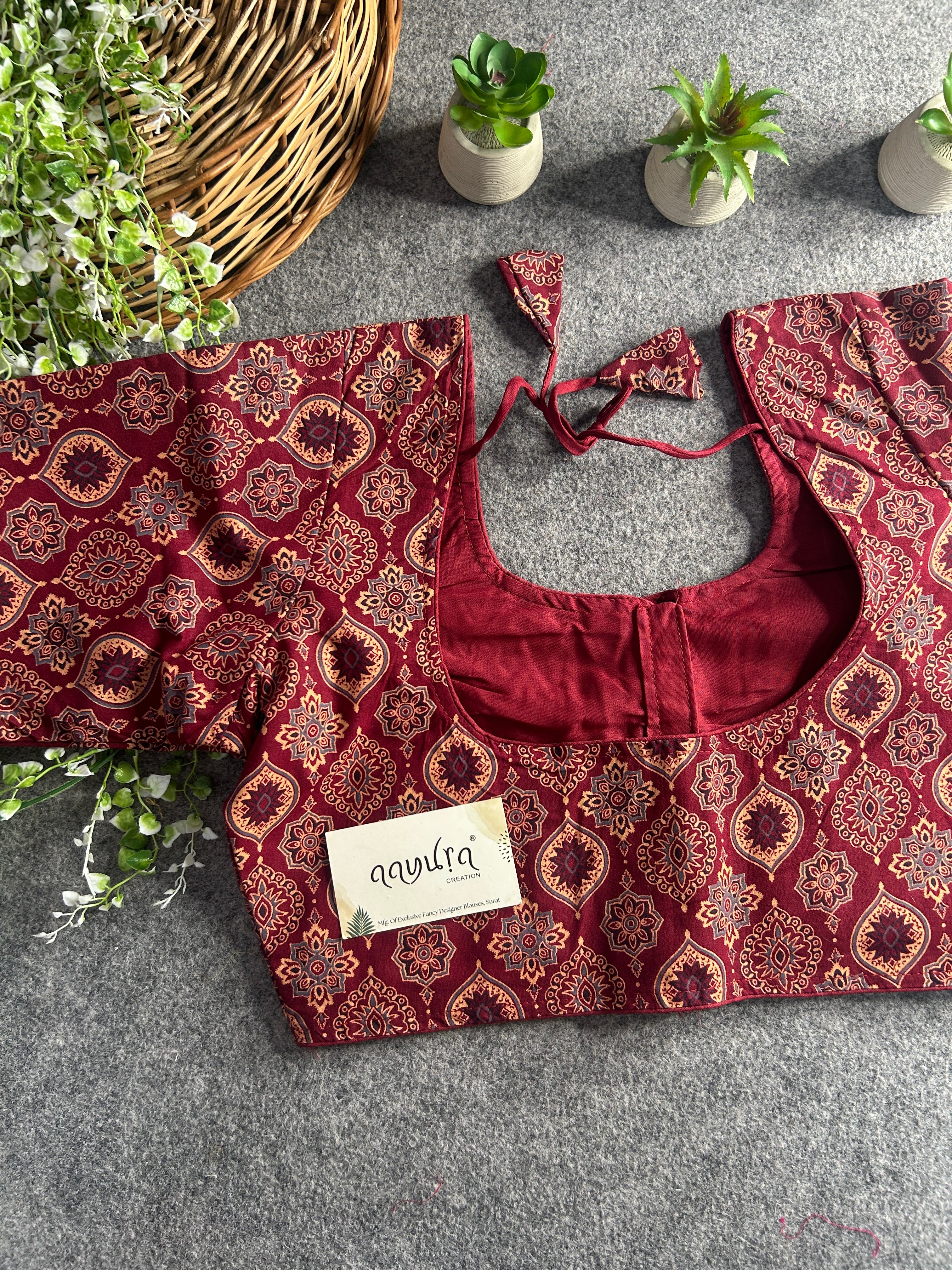 Pure cotton Ajrakh Print