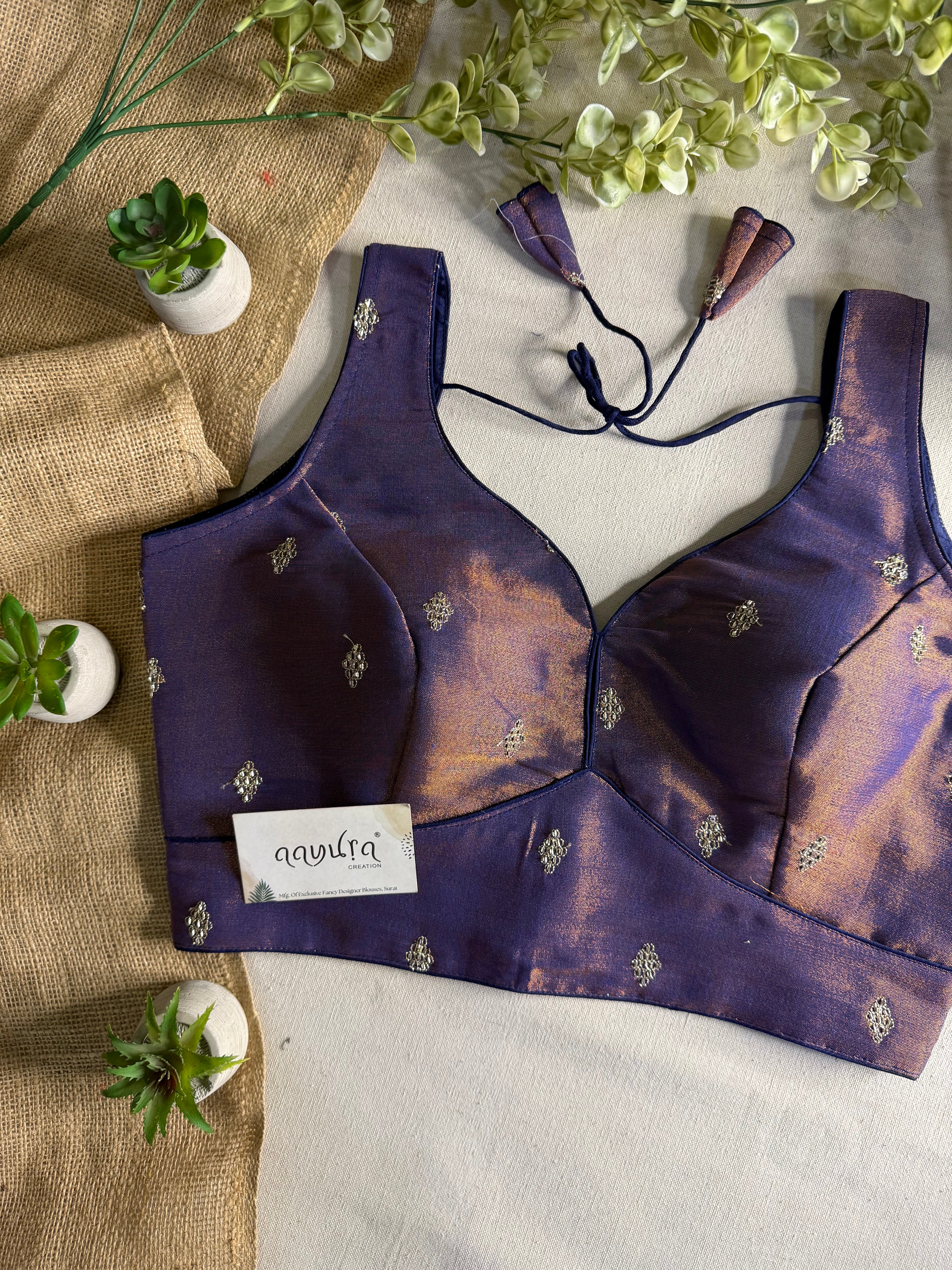 Zoya Shimmer Butti Blouse