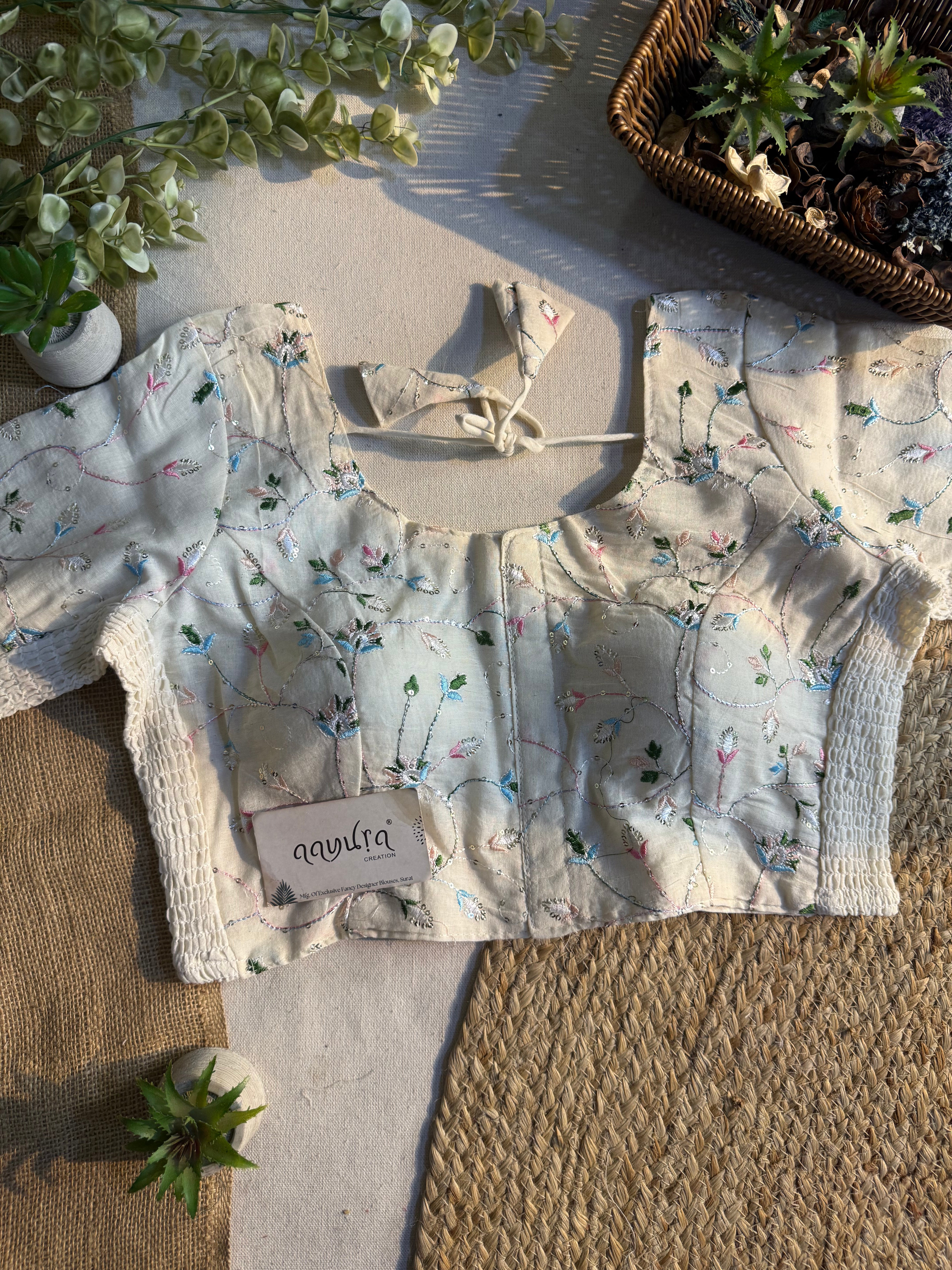 Ivory Bloom Blouse