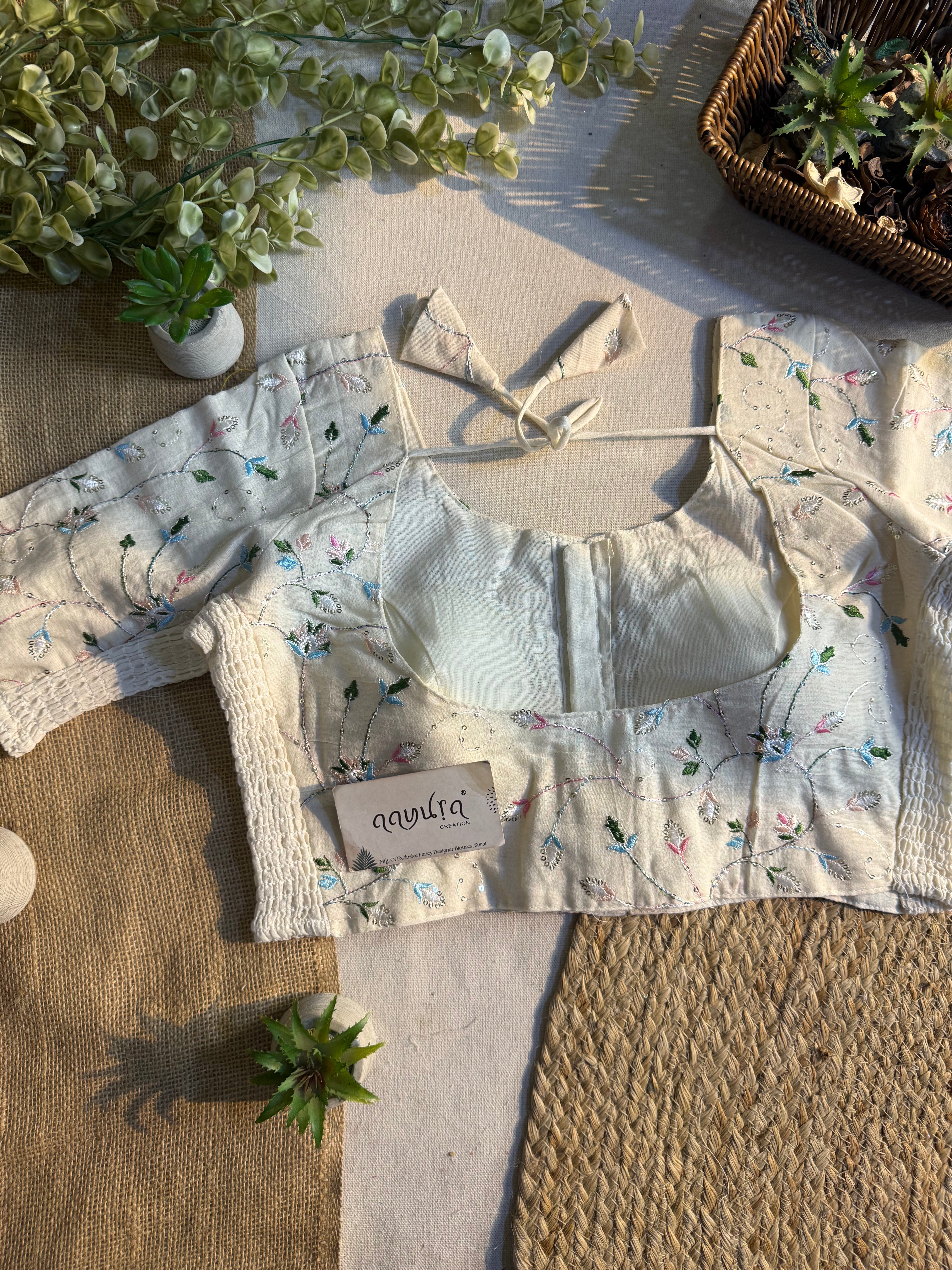 Ivory Bloom Blouse