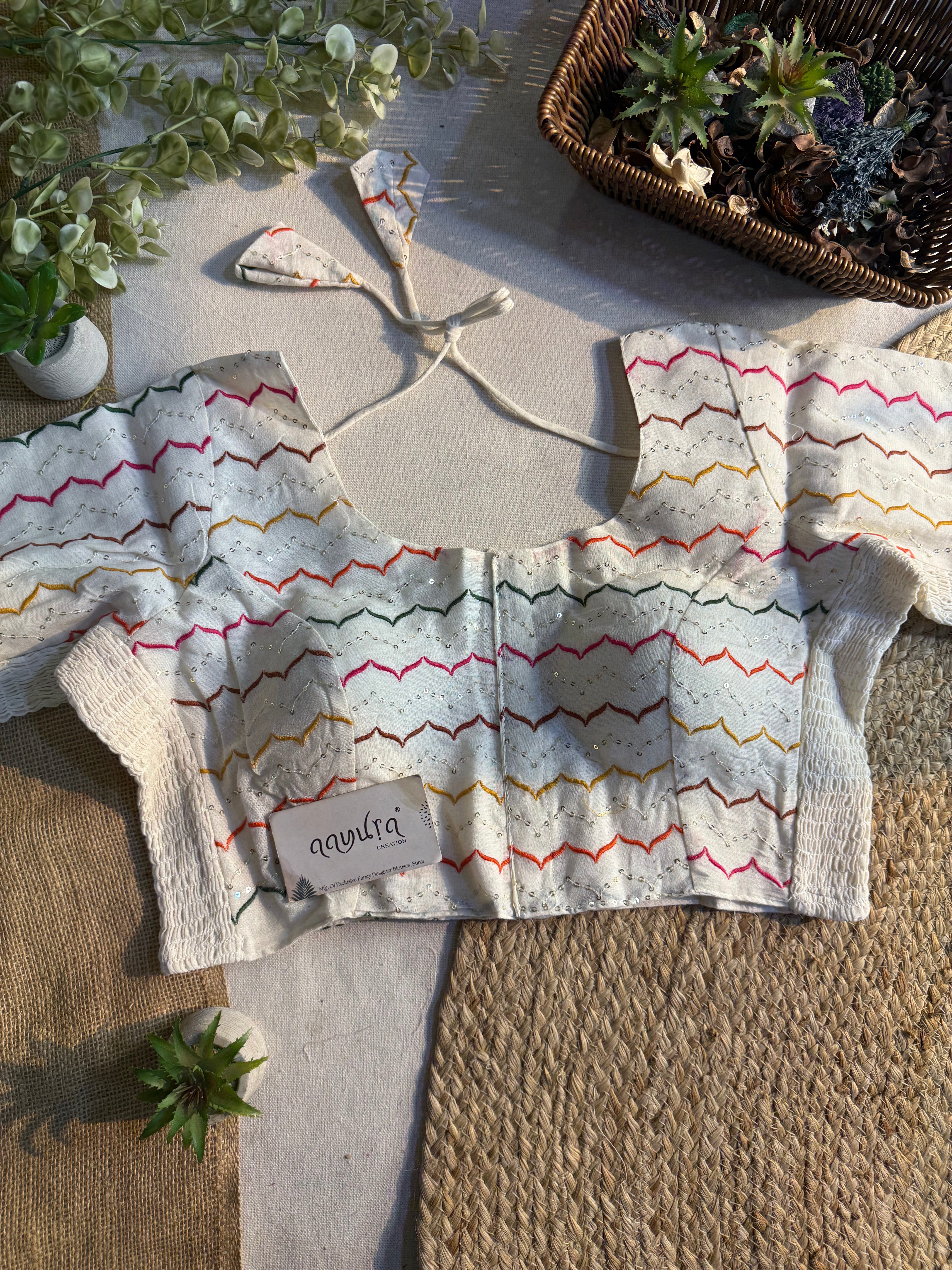 Ivory Bloom Blouse