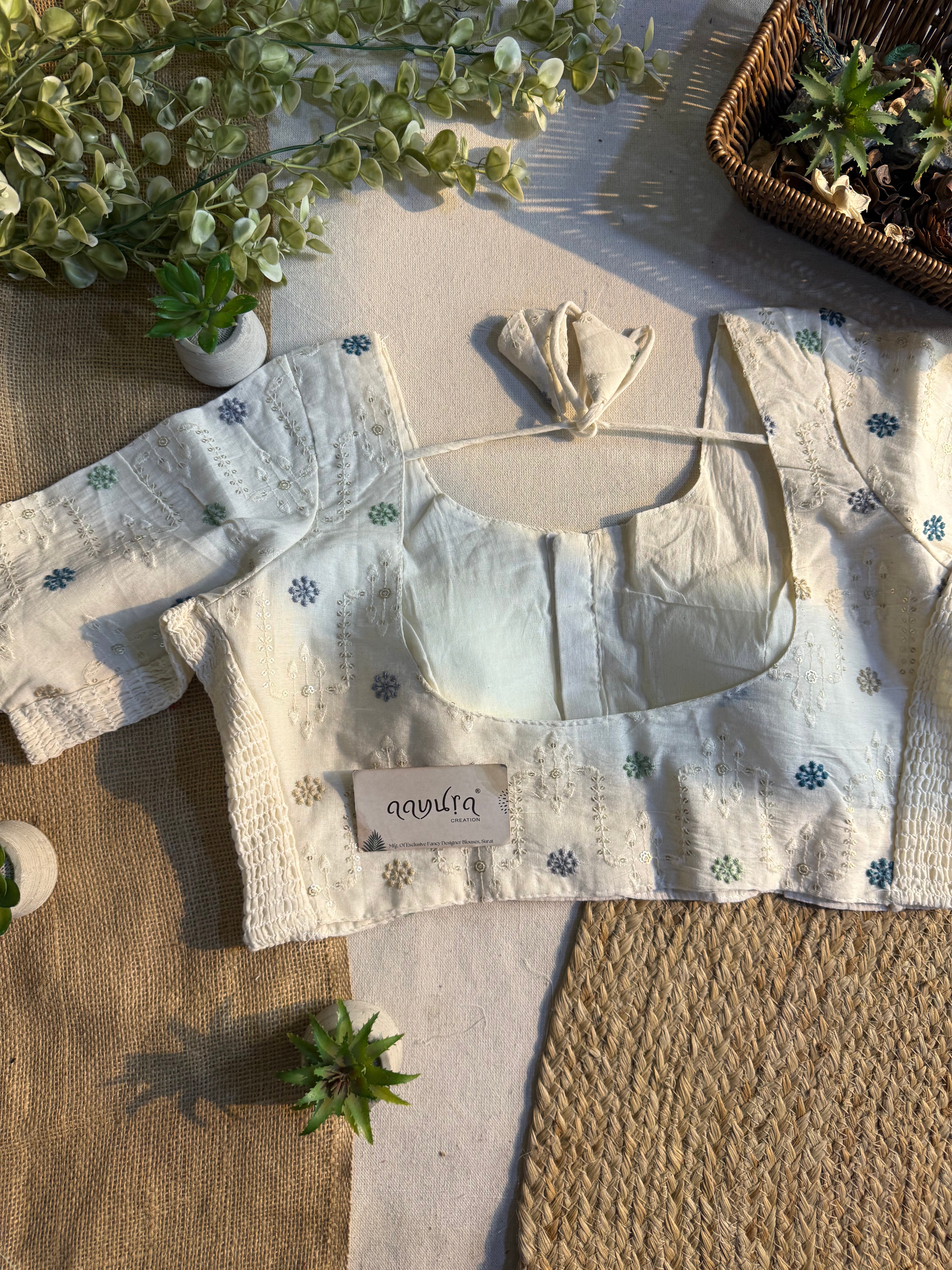 Ivory Bloom Blouse