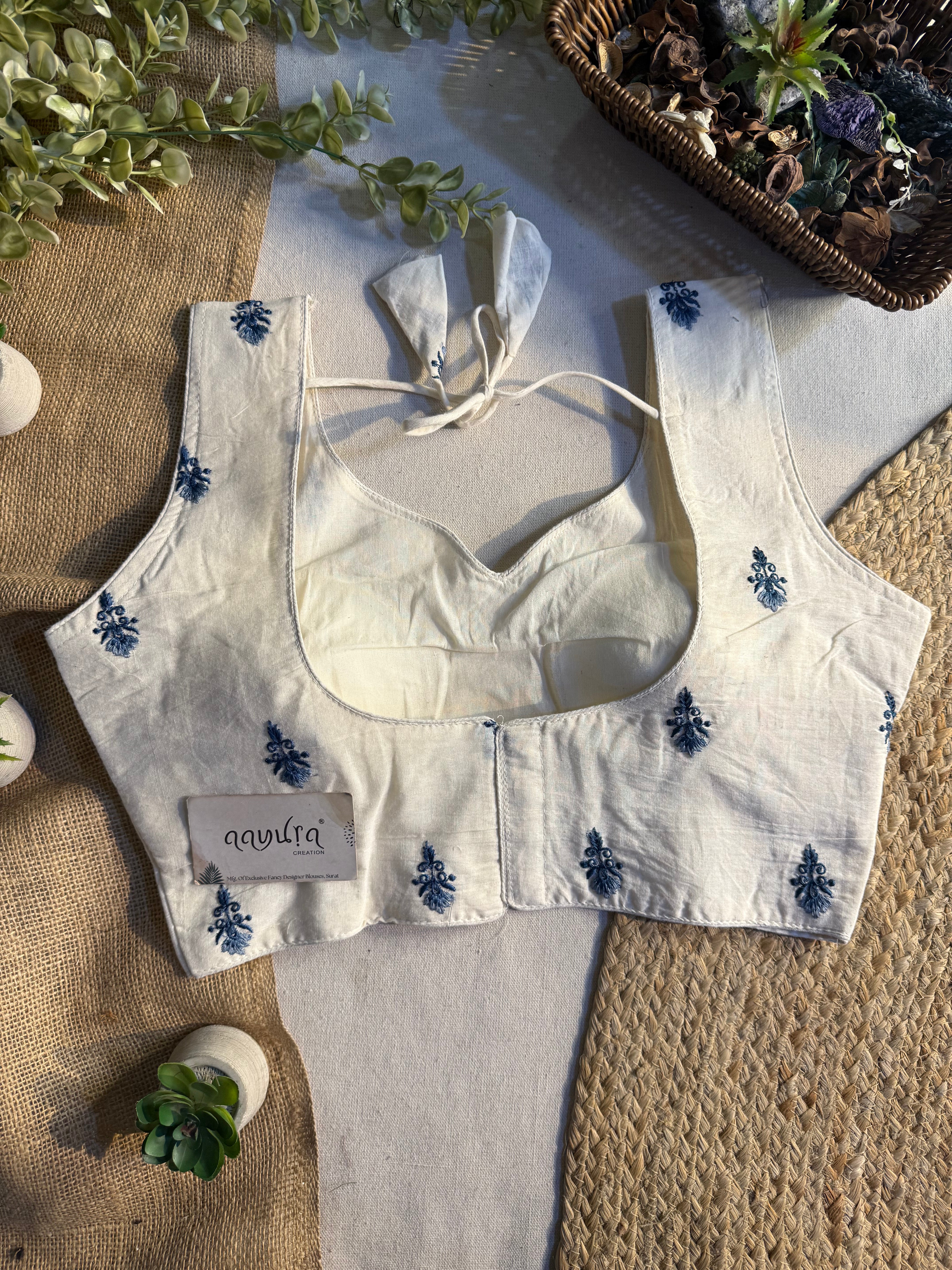 Off-White Flora Embroidered Blouse