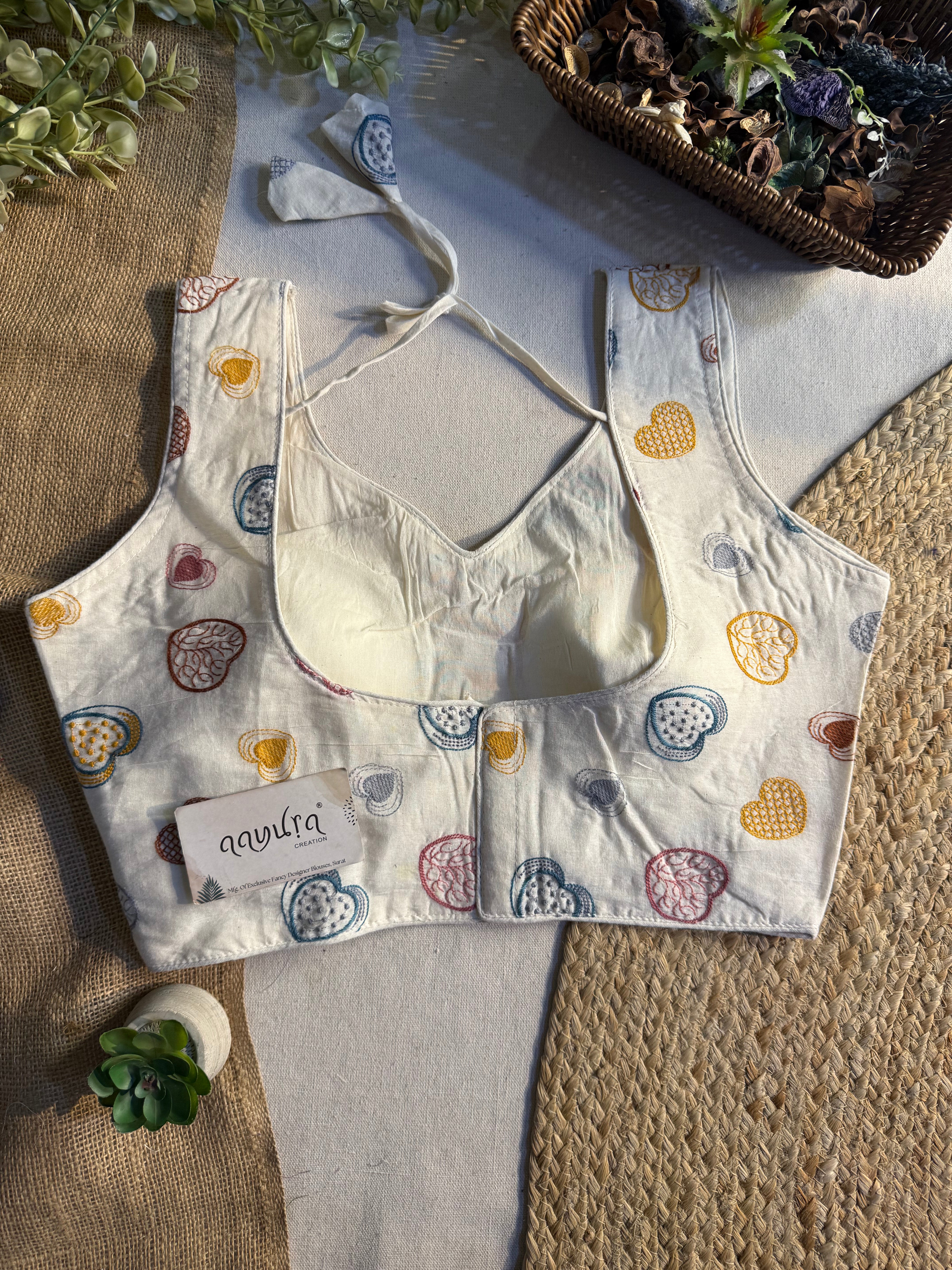 Off-White Flora Embroidered Blouse