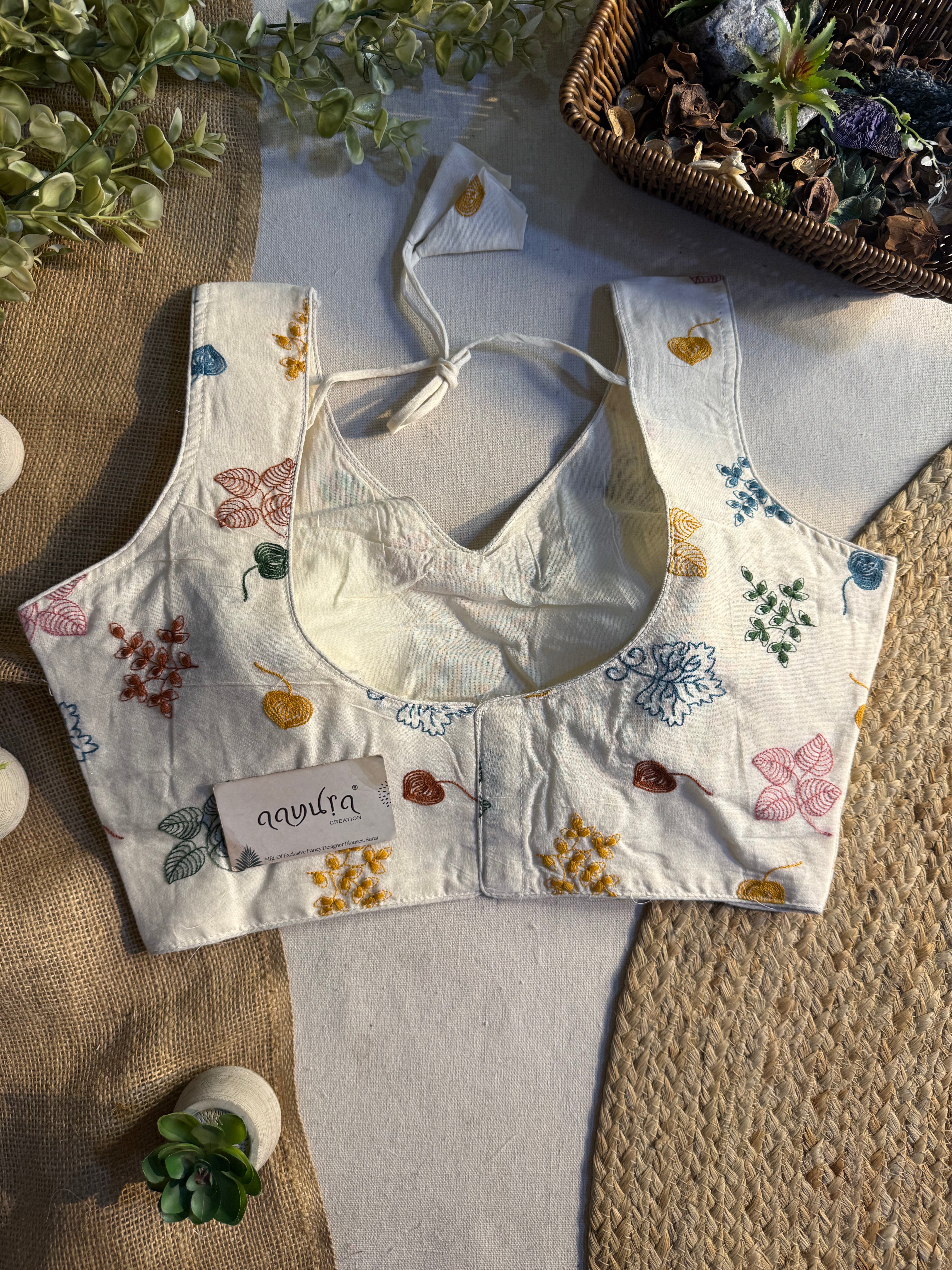 Off-White Flora Embroidered Blouse