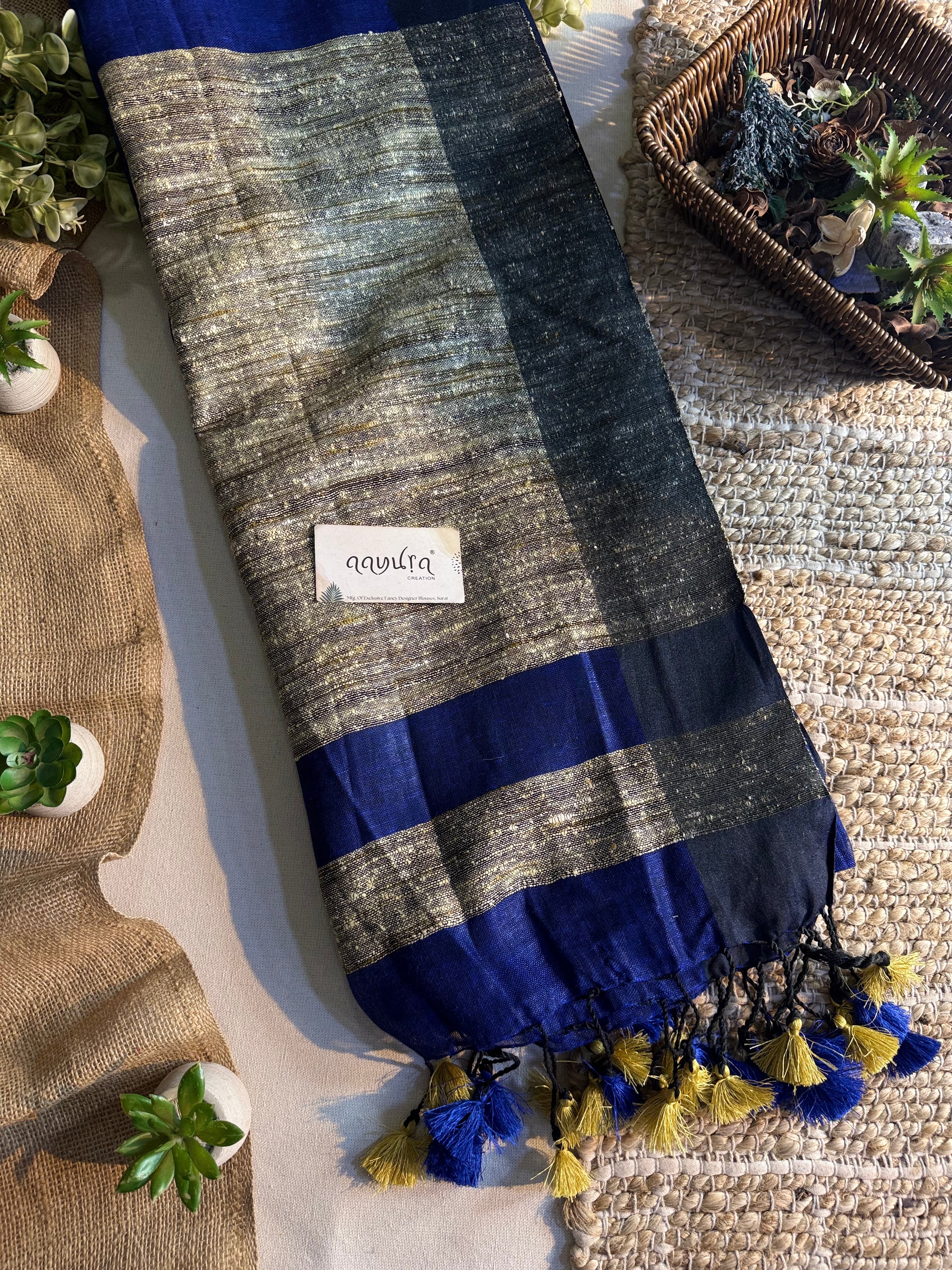 Aarohi Linen Elegance Saree