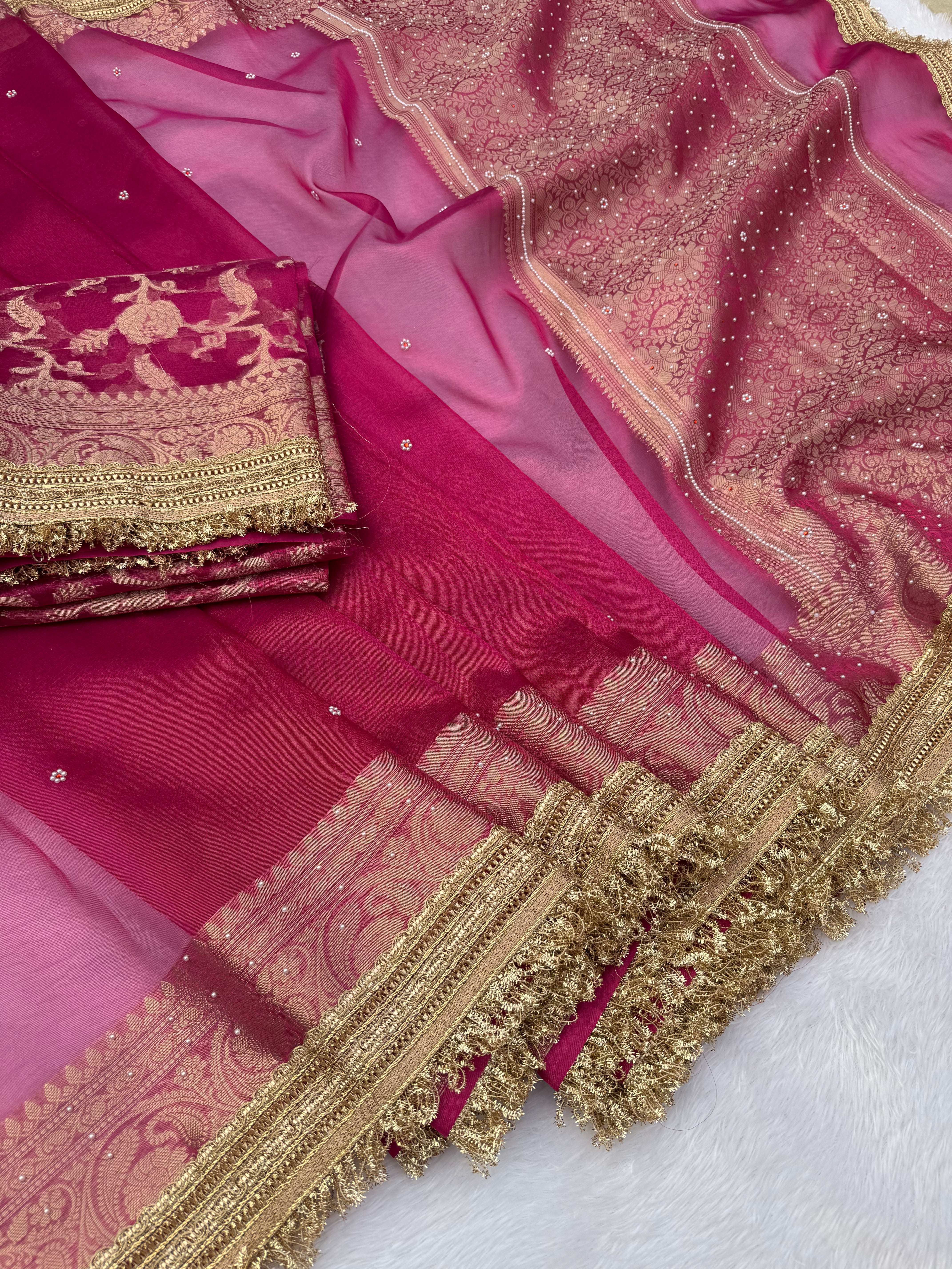 Maharani Tissue Saree