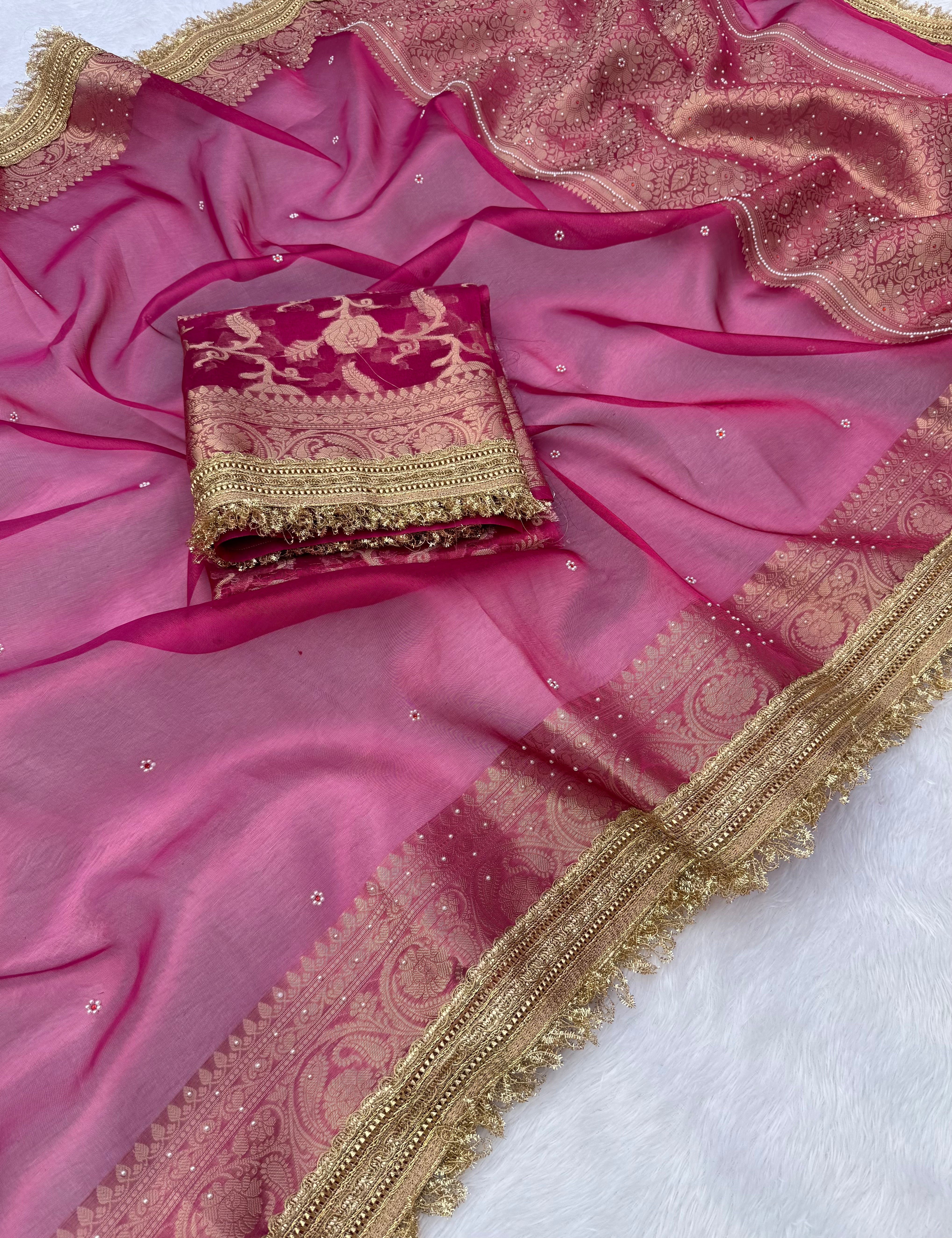 Maharani Tissue Saree