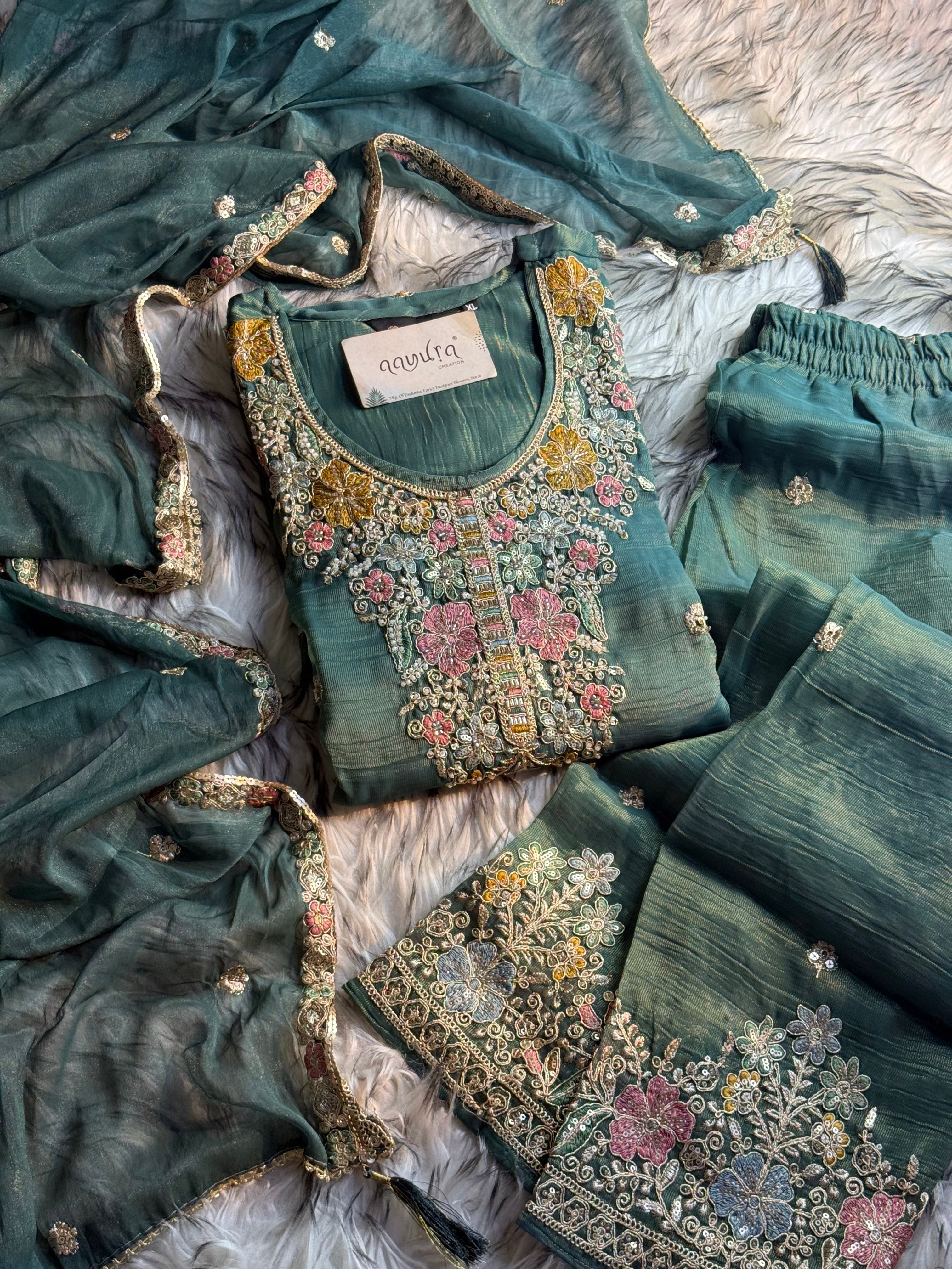 Heer Designer Palazzo Sharara Set
