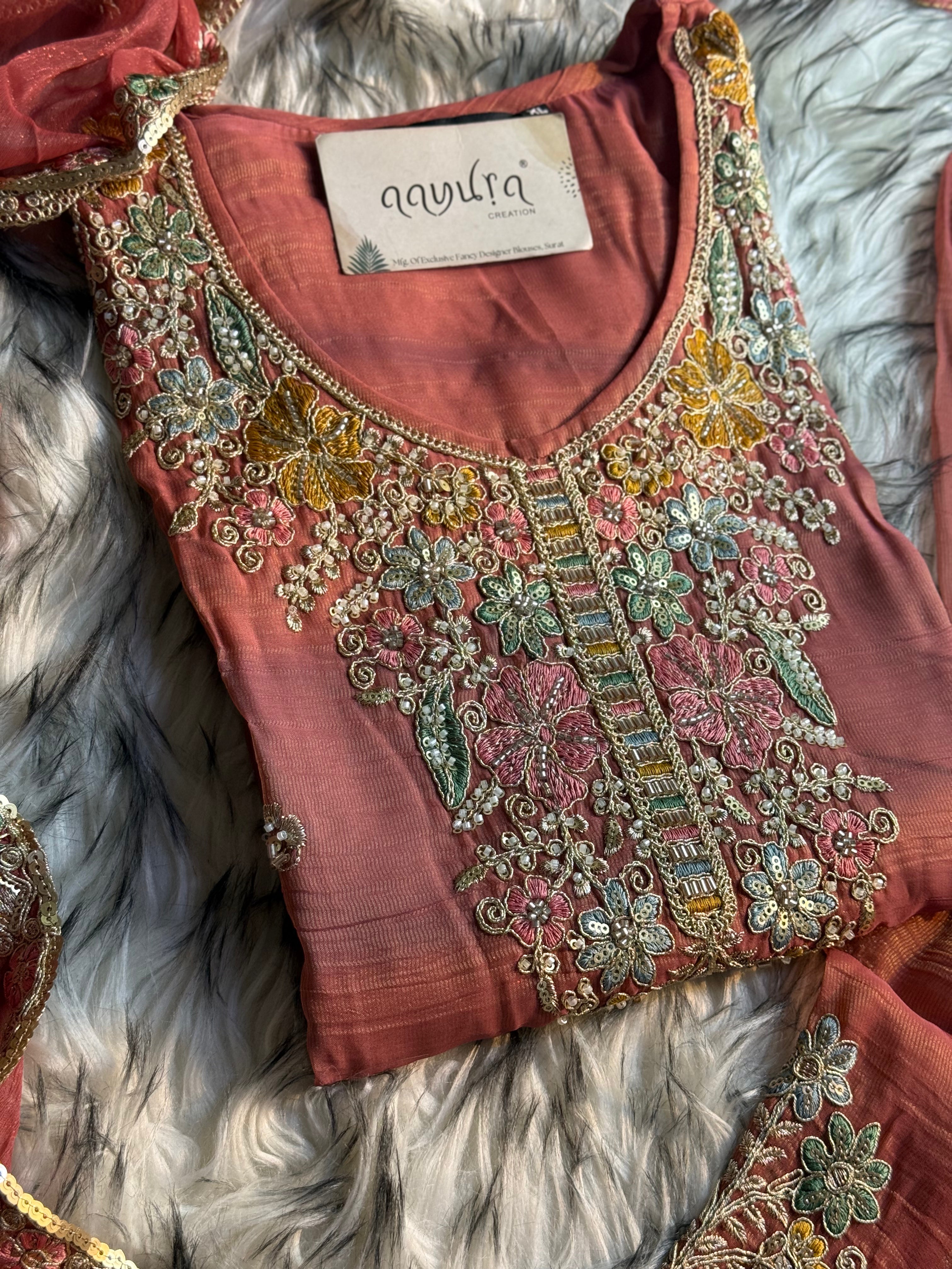 Heer Designer Palazzo Sharara Set