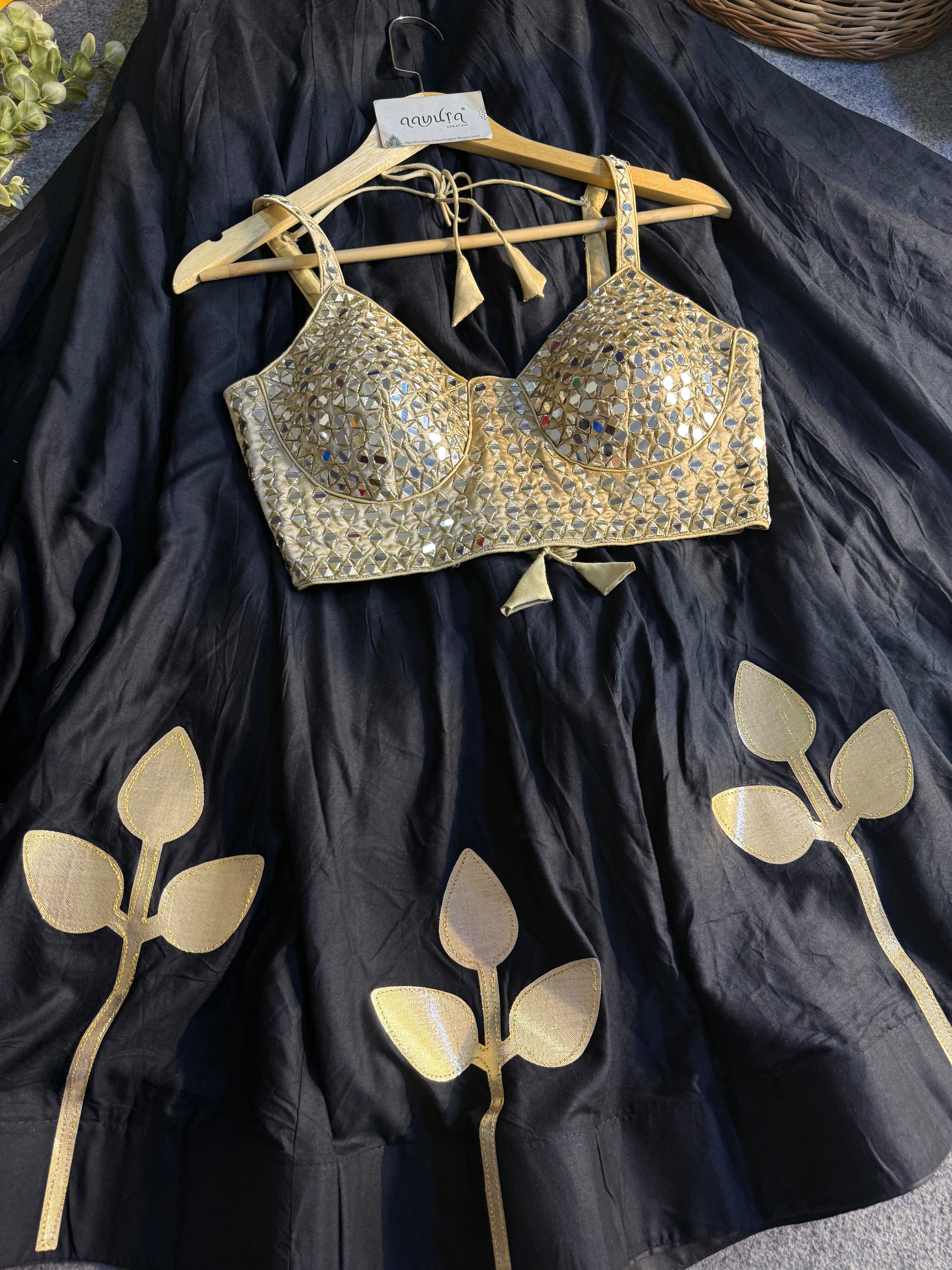 Shanaya Festive Mirror Work Lehenga