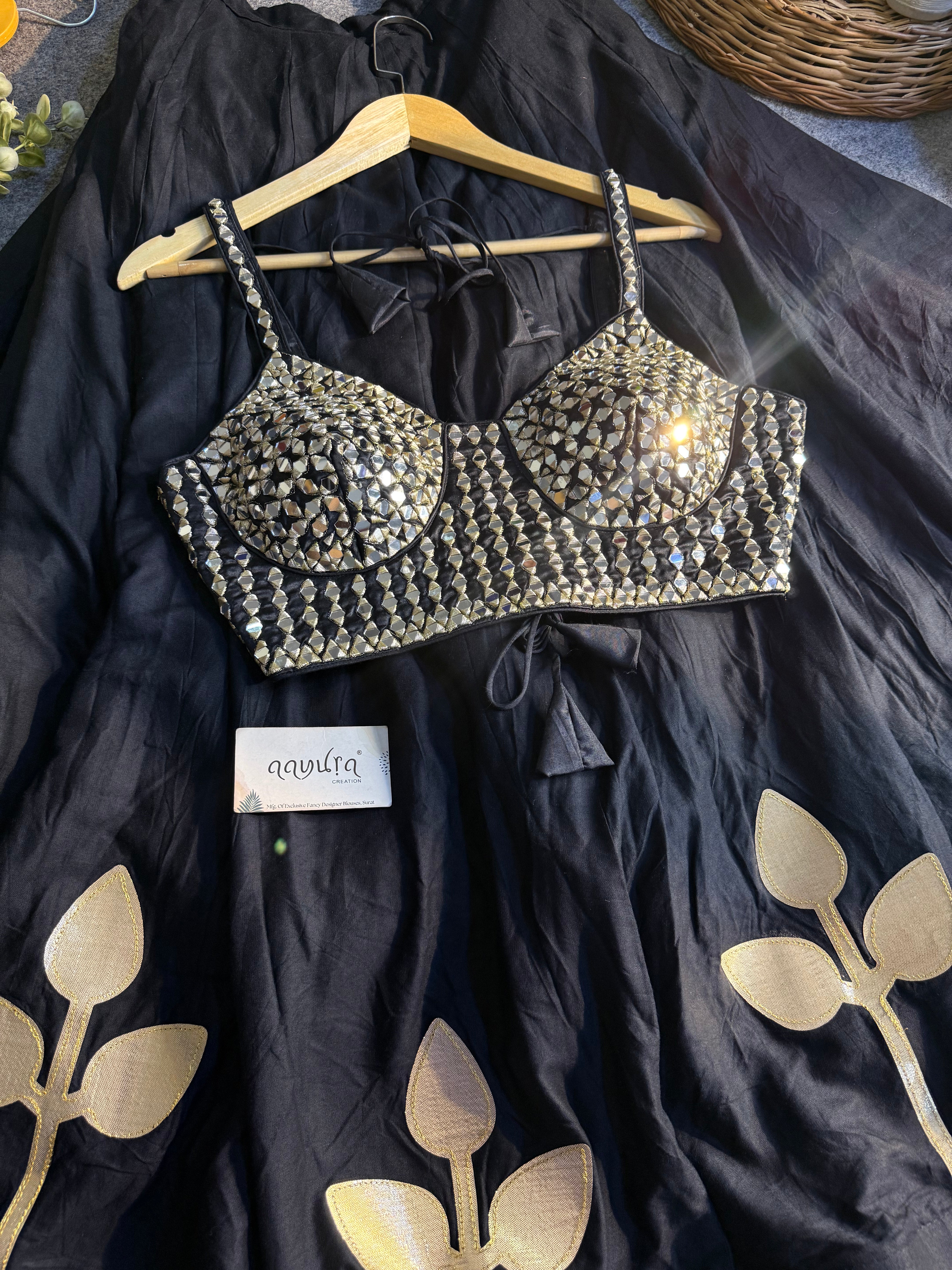 Shanaya Festive Mirror Work Lehenga
