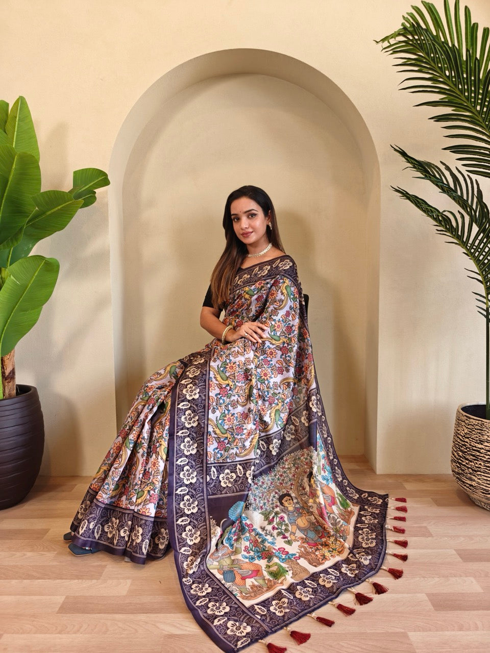 Traditional Soft Cotton Chanderi Saree