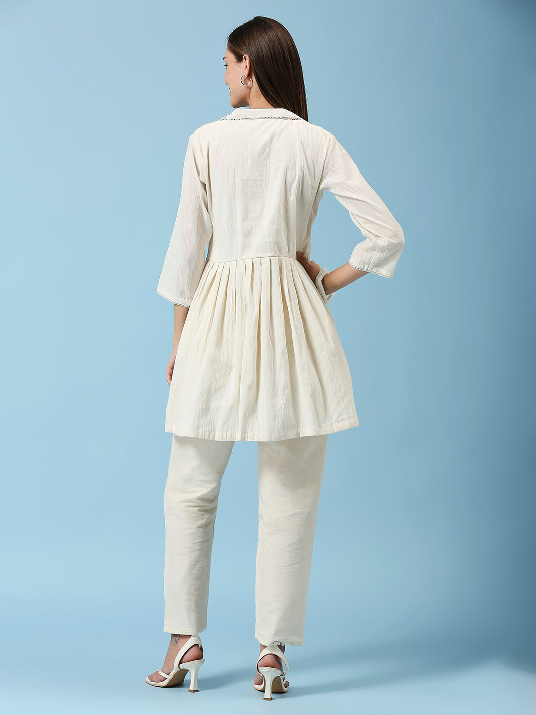 Embroidered Khadi Cotton Summer Top