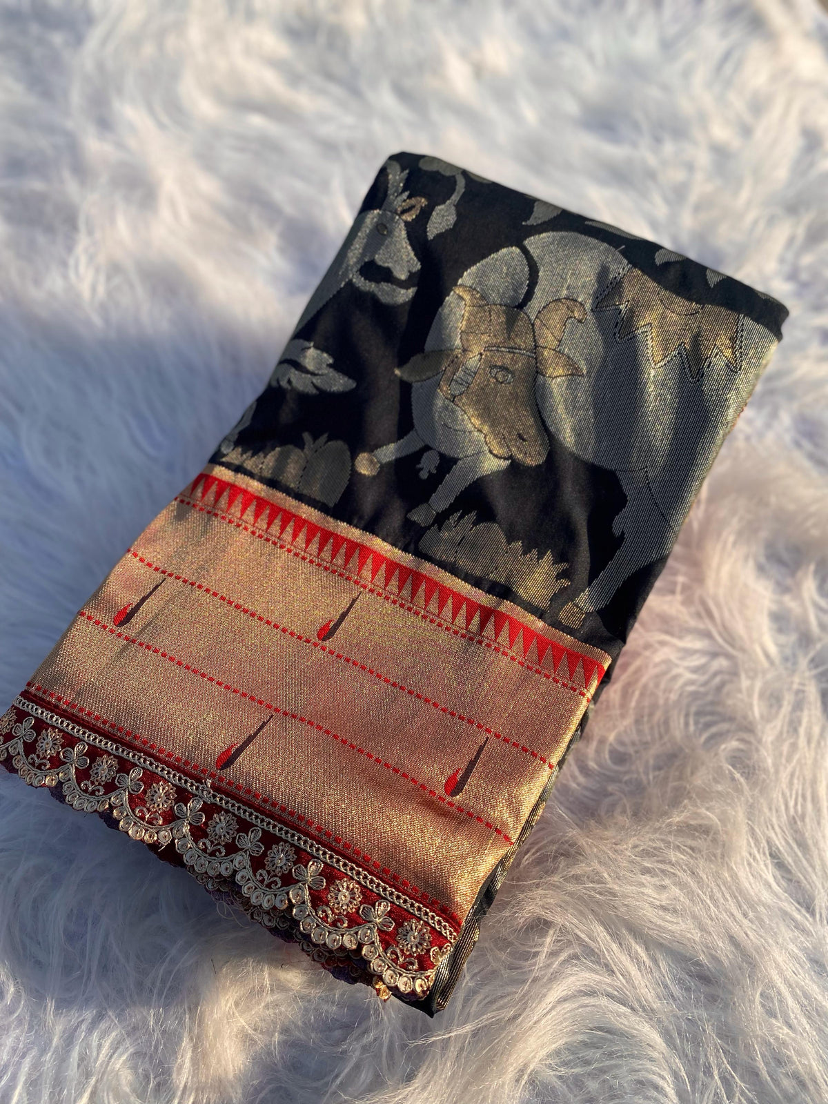 Riwaayat Premium Border Silk Saree