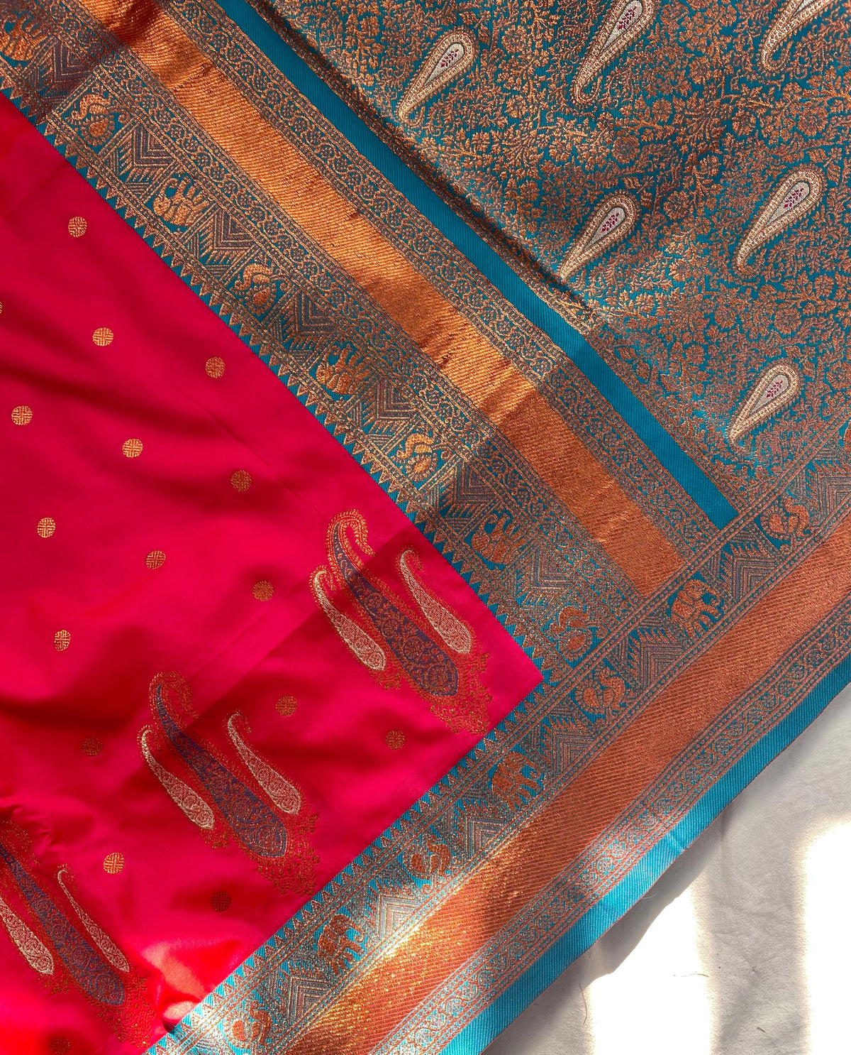 Rajeshwari Pure Paithani Silk Without Border Saree