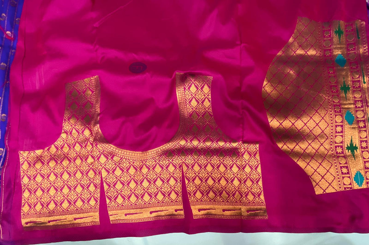 Rukmini Premium Paithani Silk Without Lace Saree