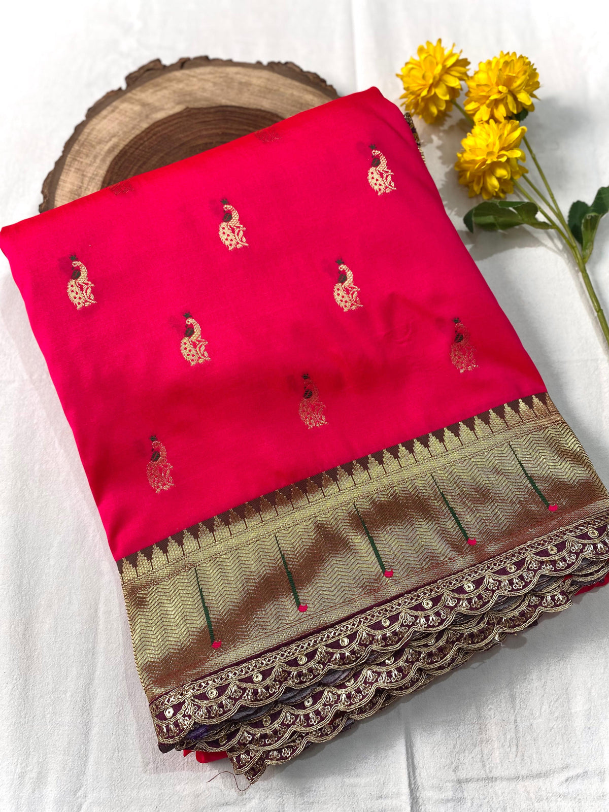 Shahi Zari Pallu Premium Border Silk Saree