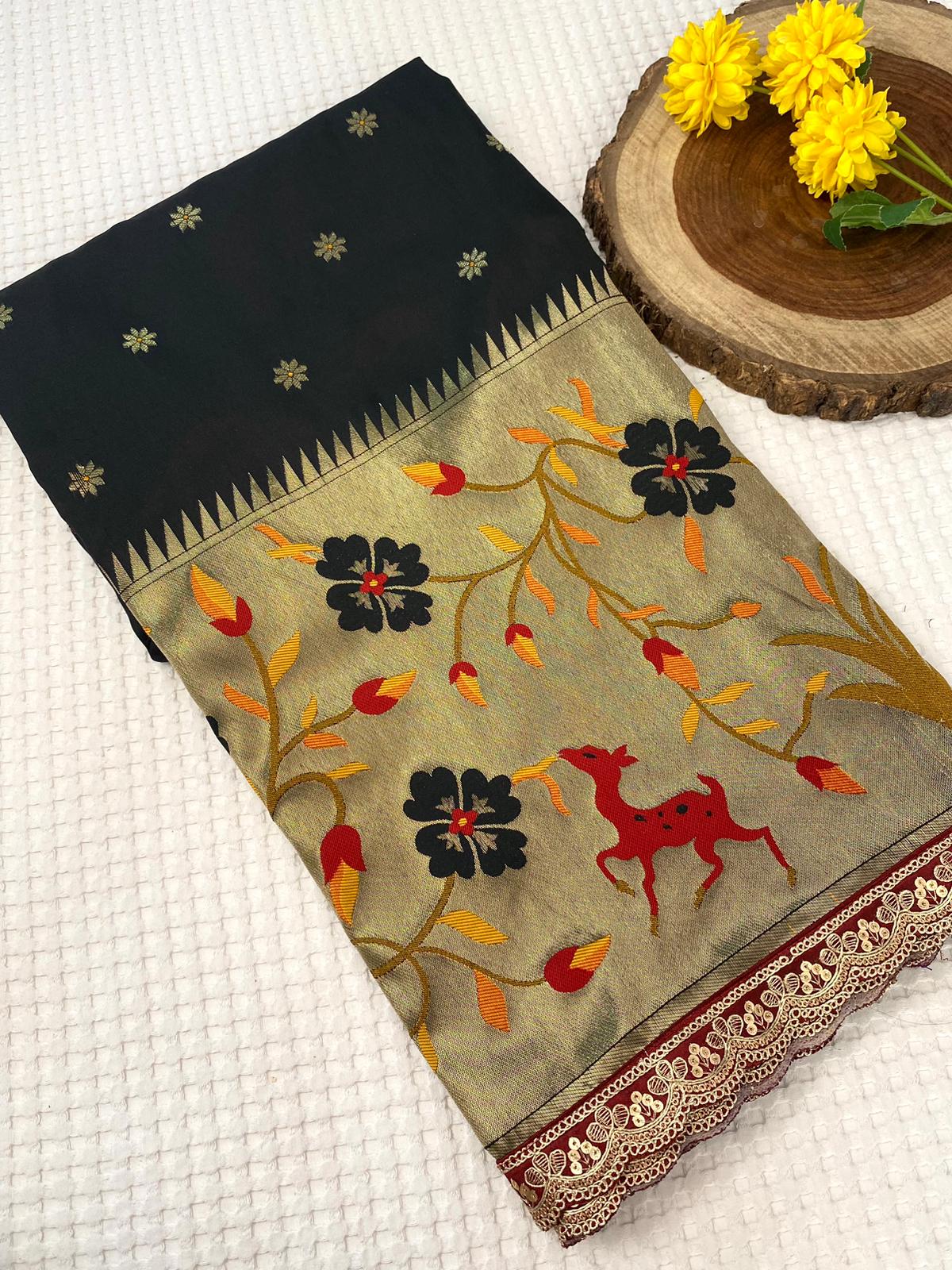 Aabha Regal Zari Silk Saree