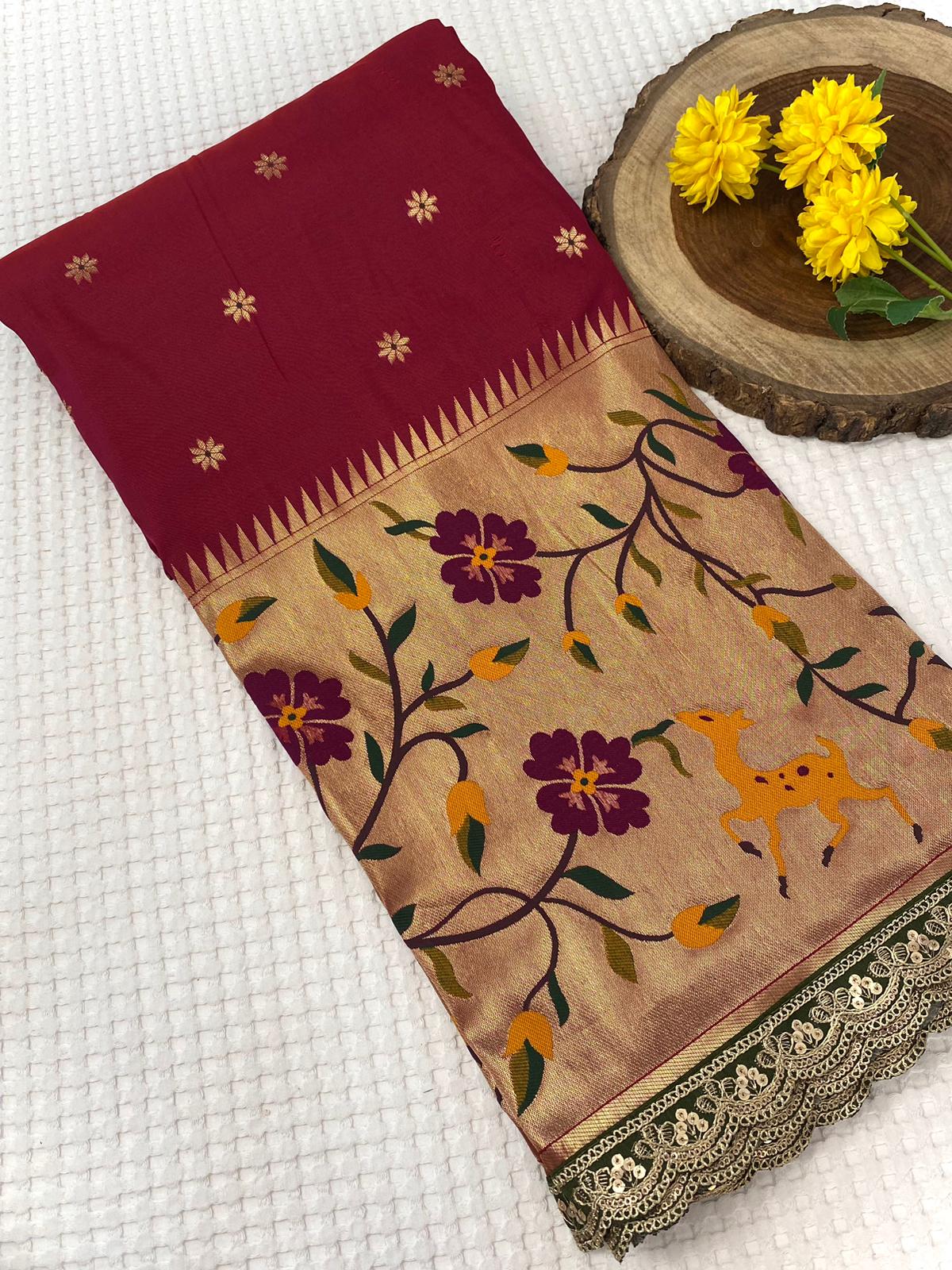 Aabha Regal Zari Silk Saree