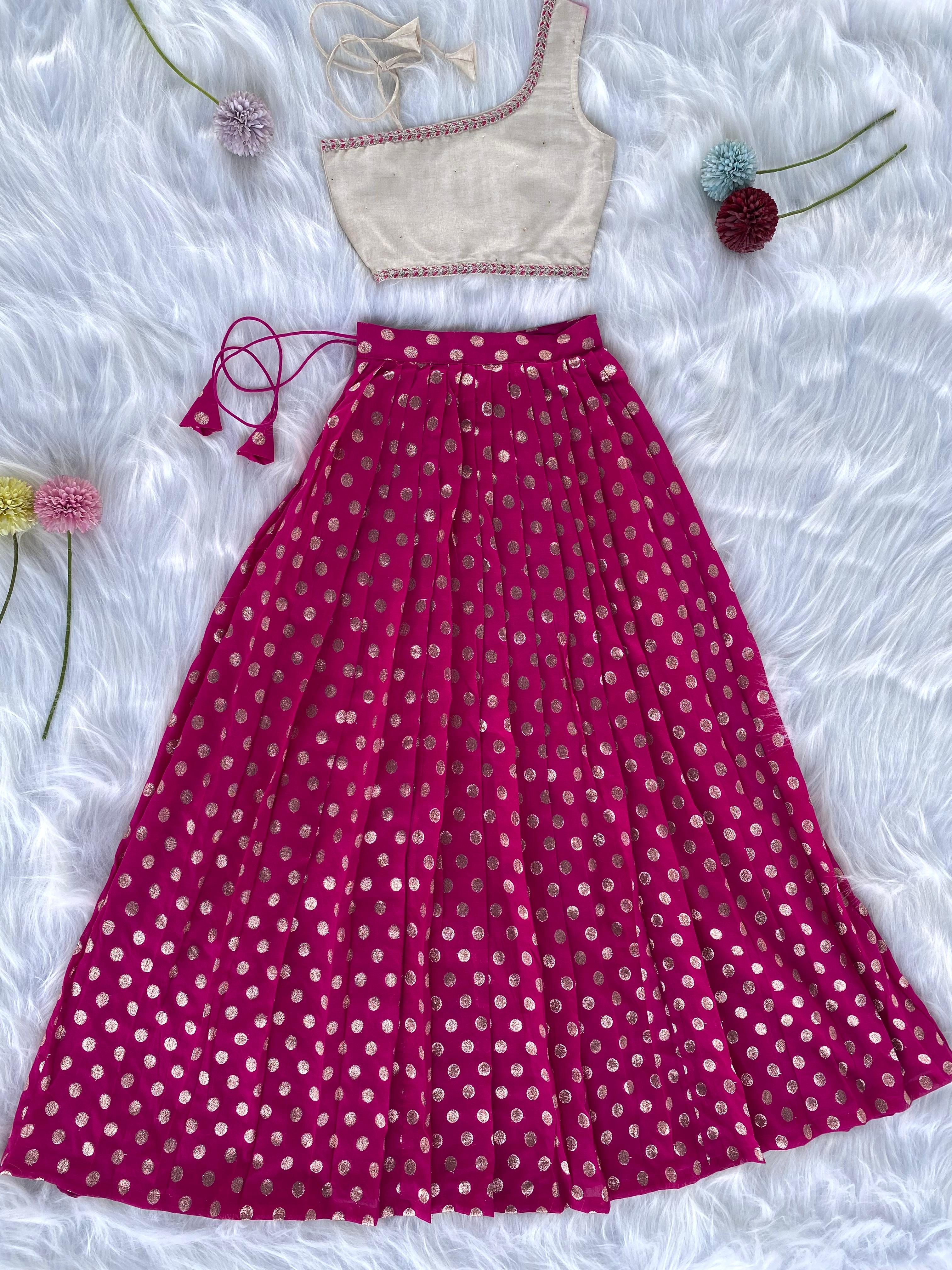 One-Shoulder Zari Set