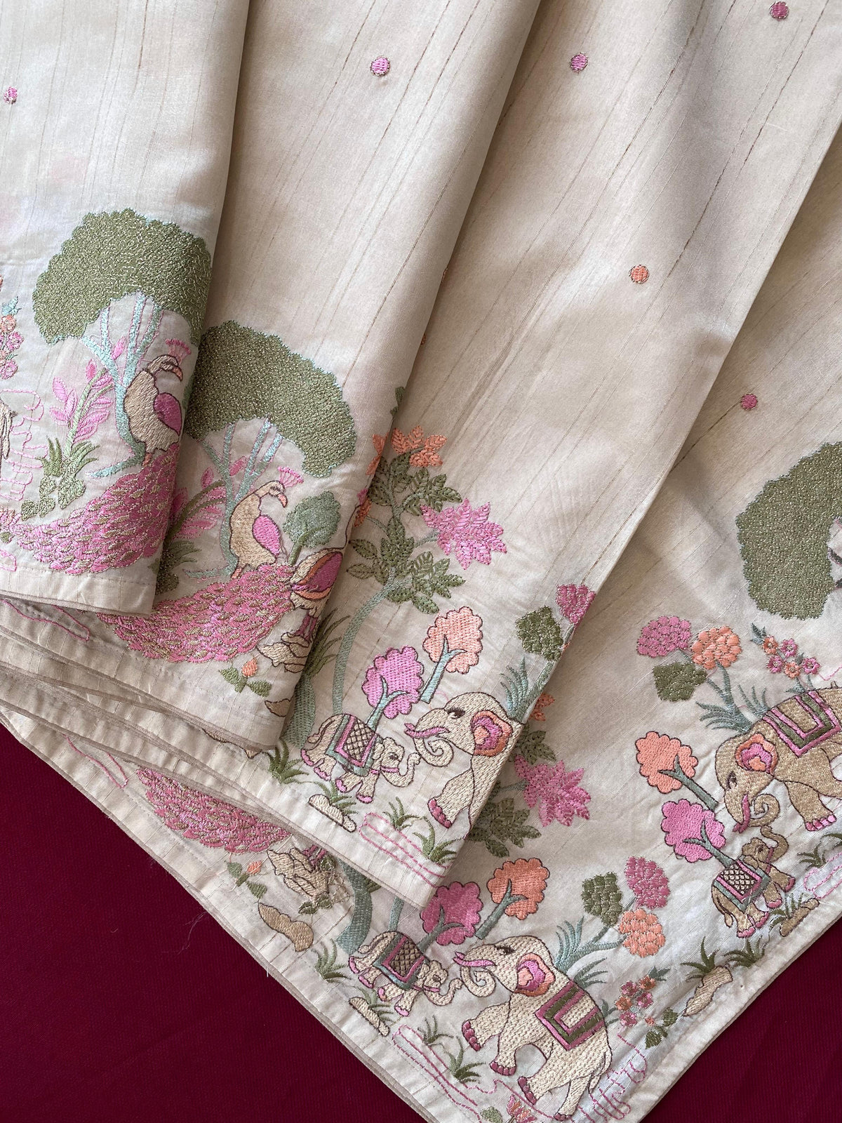 Heritage Pure Loom Tussar Saree