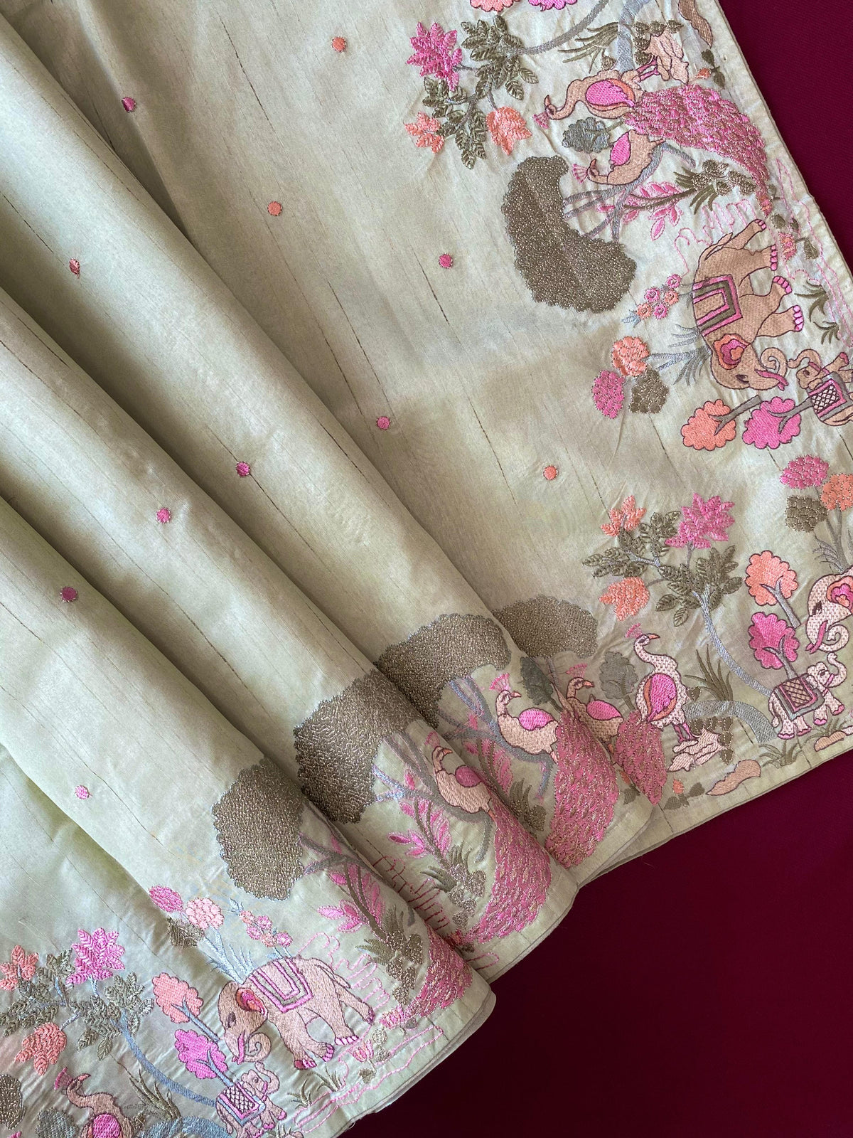 Heritage Pure Loom Tussar Saree