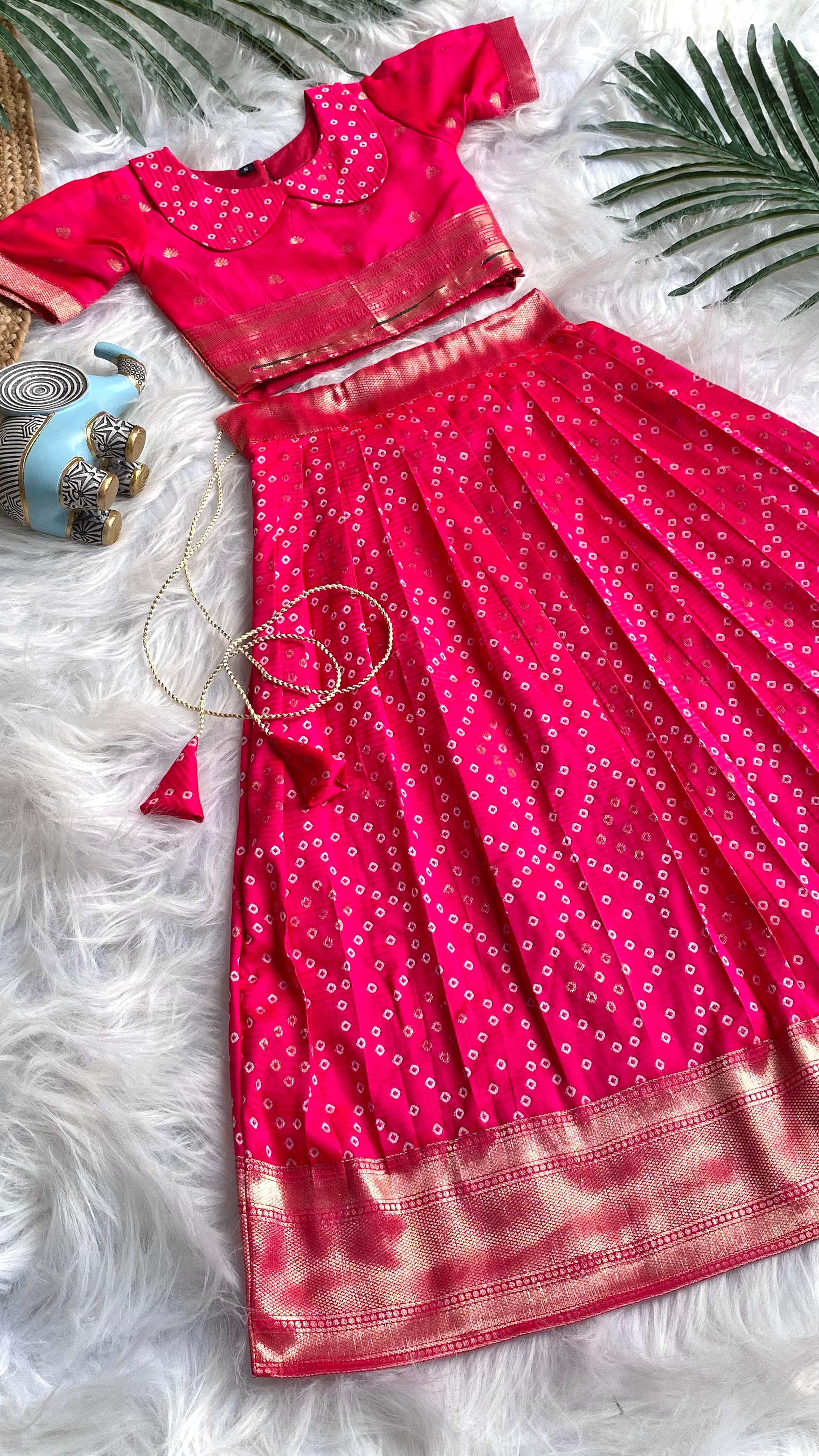 Bandhej Paithani Gown