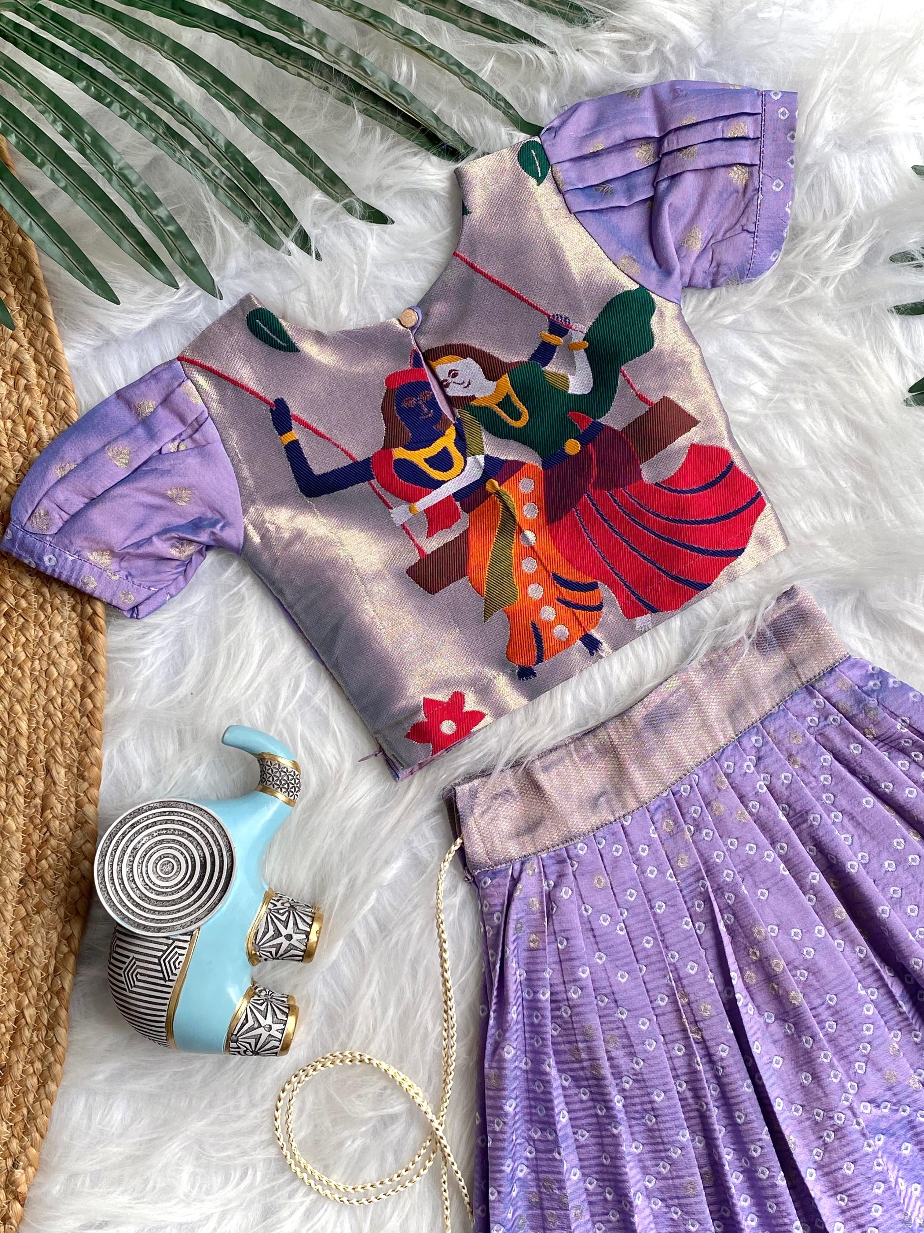 Bandhej Paithani Gown