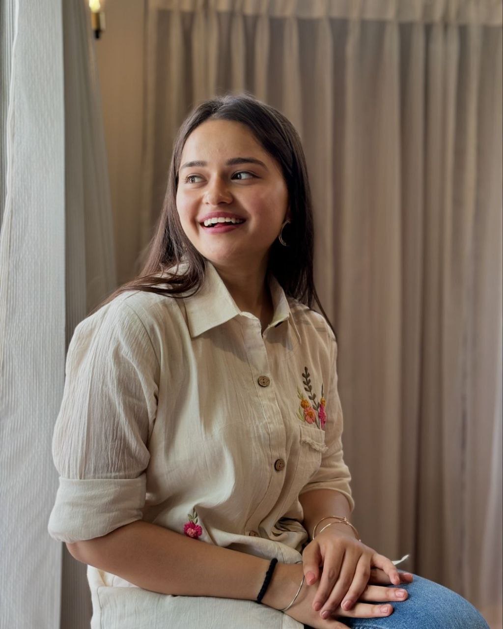 Embroidered Khadi Cotton Summer Top